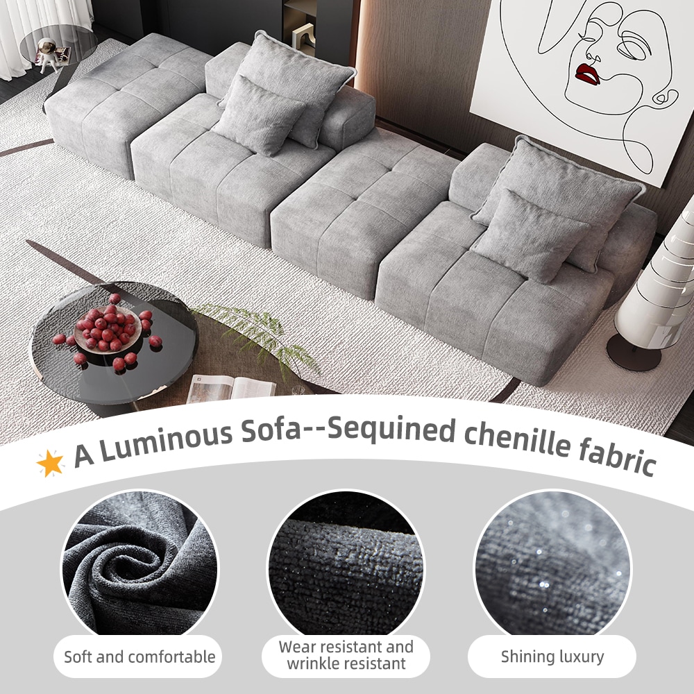 Homy Casa DNLM-GY Sofas-Loveseats - View #6