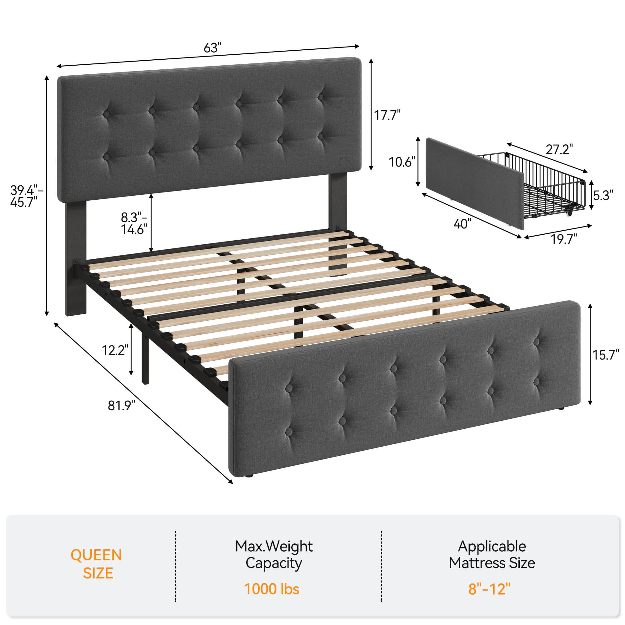 Qeetex LHF-BED-PHO-121UI8L4 beds - View #2
