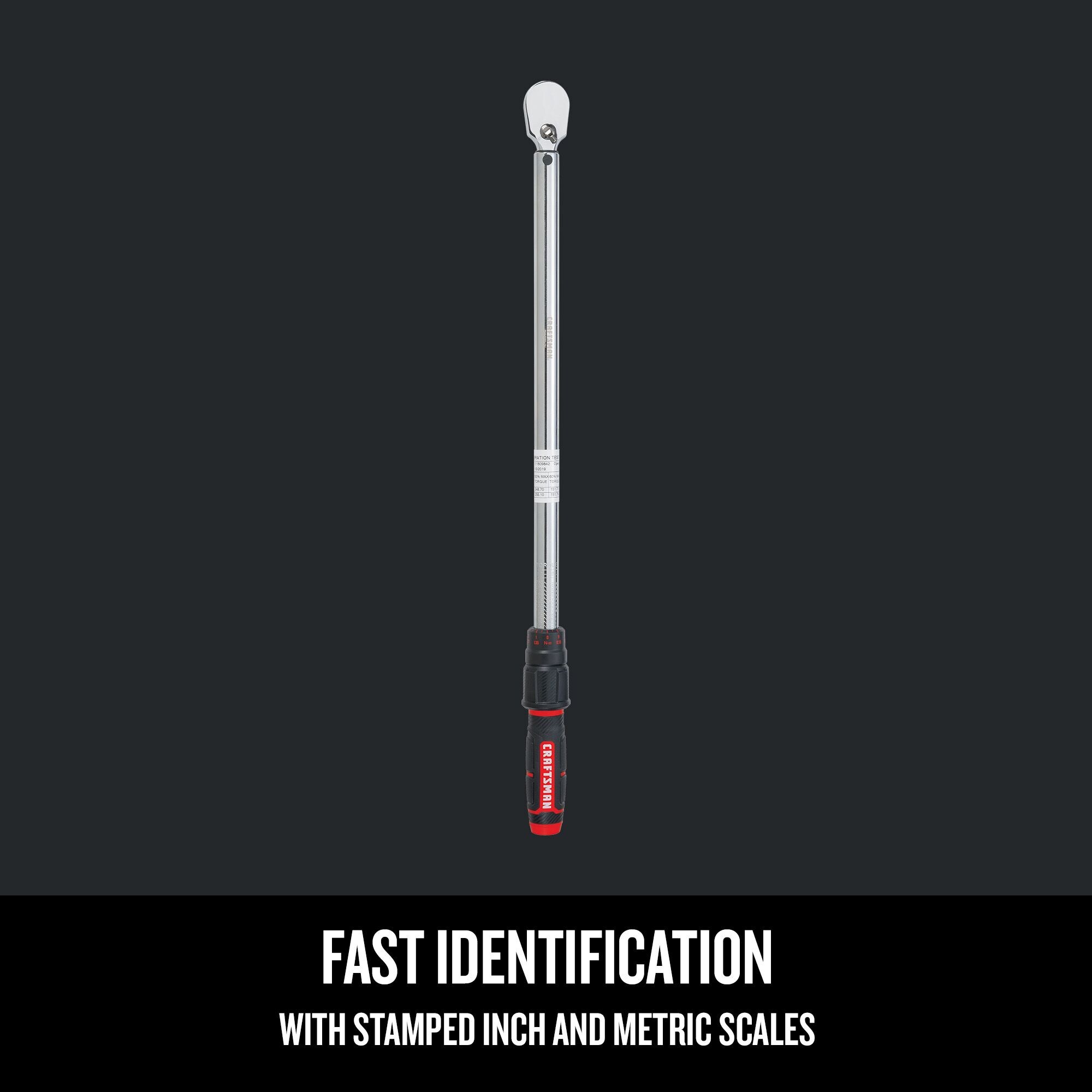 CRAFTSMAN 1/2-in Drive Click Torque Wrench (50-ft lb to 250-ft lb)