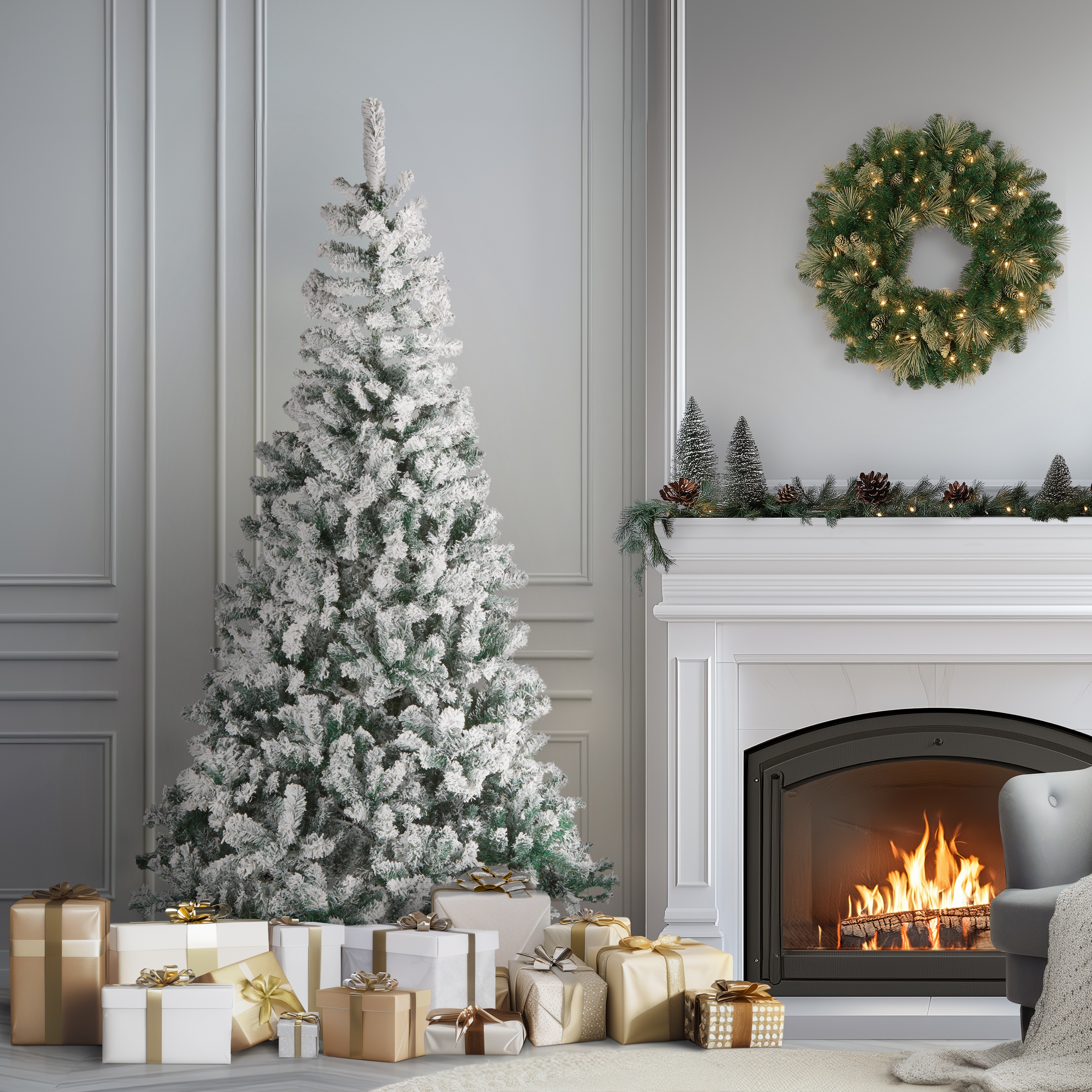 National Tree Company AC100-500-75F Artificial-Christmas-Trees - View #3