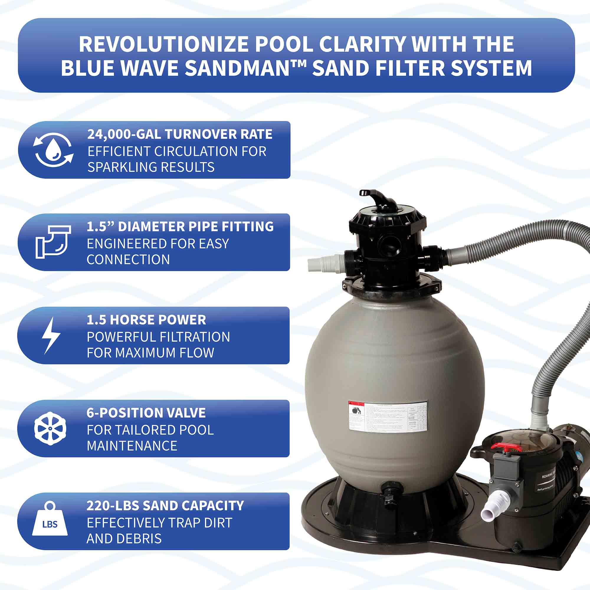 Belize 33' x 18' x 52" Oval Steel Above-Ground Pool with Pump and Filter