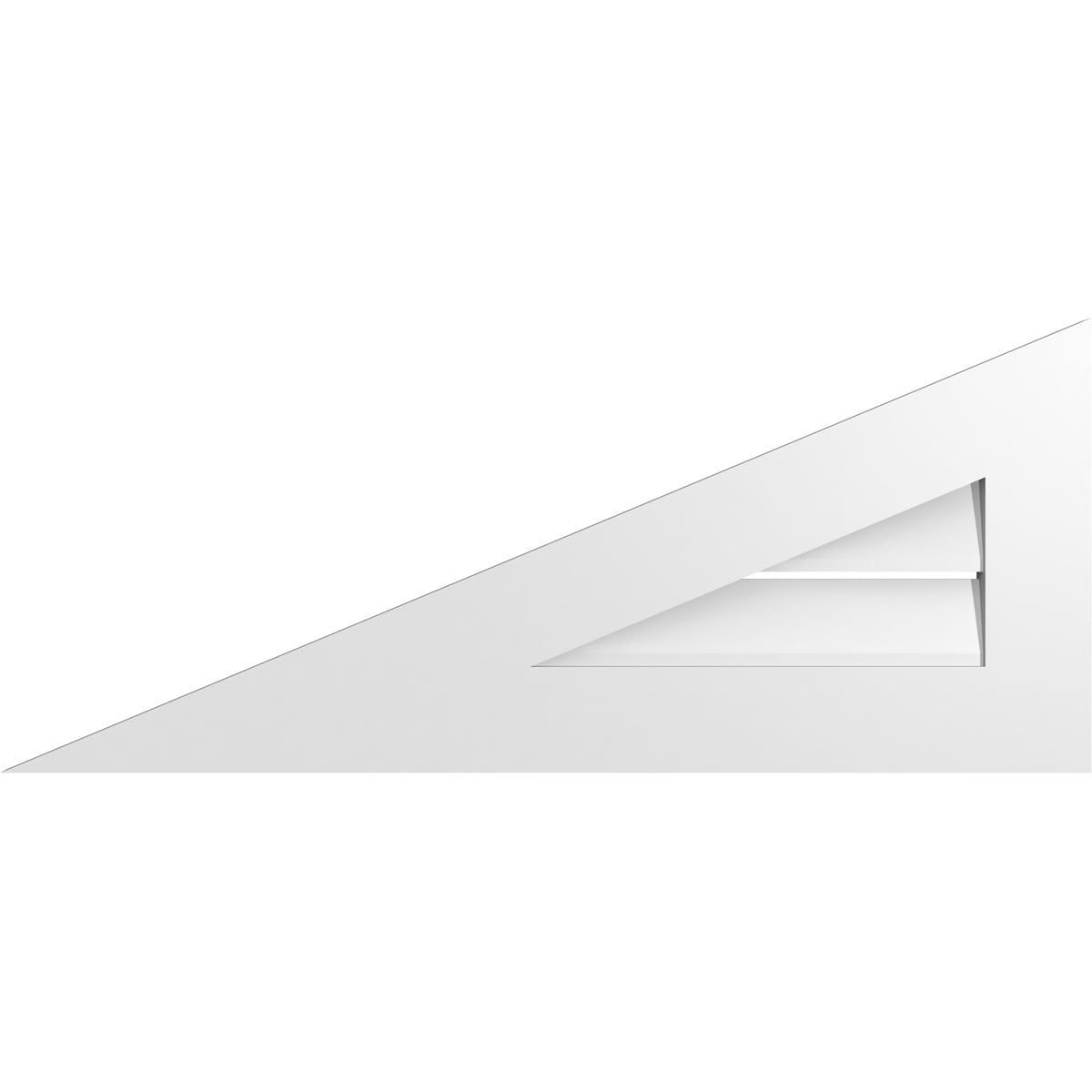 Ekena Millwork GVPRL36X1501SF 36-Inches x 15-Inches Off-white Triangle PVC Gable Louver Vent