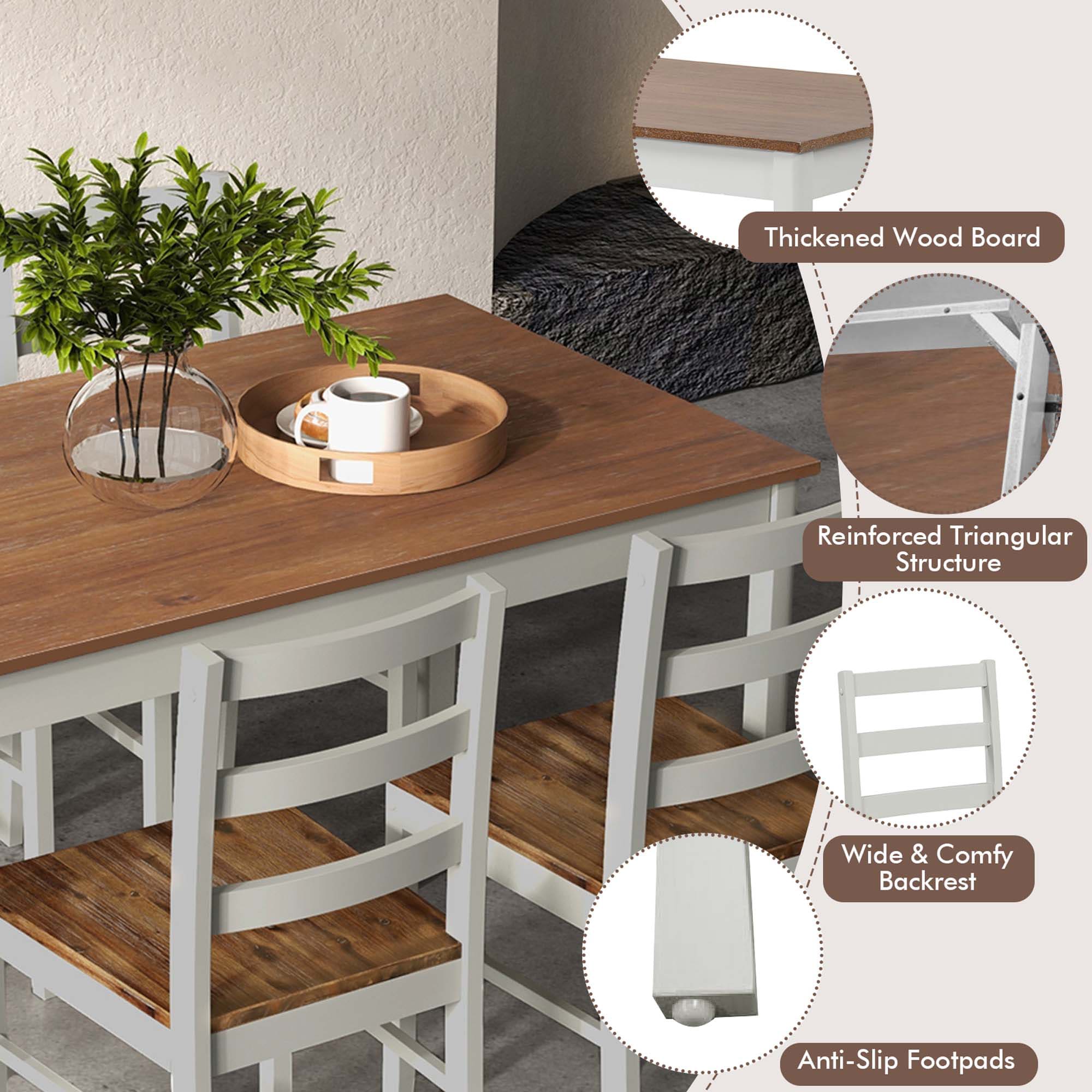 Goplus LWS00433 Dining-Sets - View #4