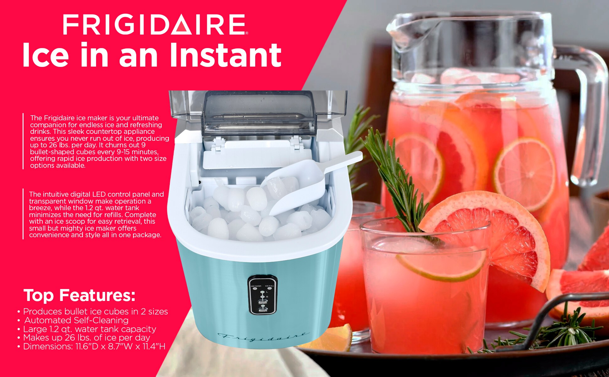 Frigidaire EFIC103-SSBLUE-SC Ice-Makers - View #10
