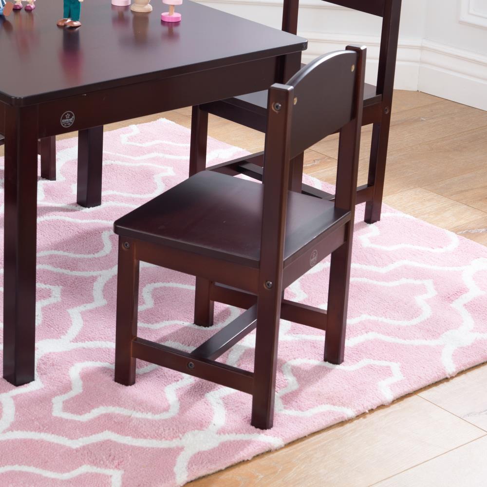 Melissa and doug discount table and chairs espresso