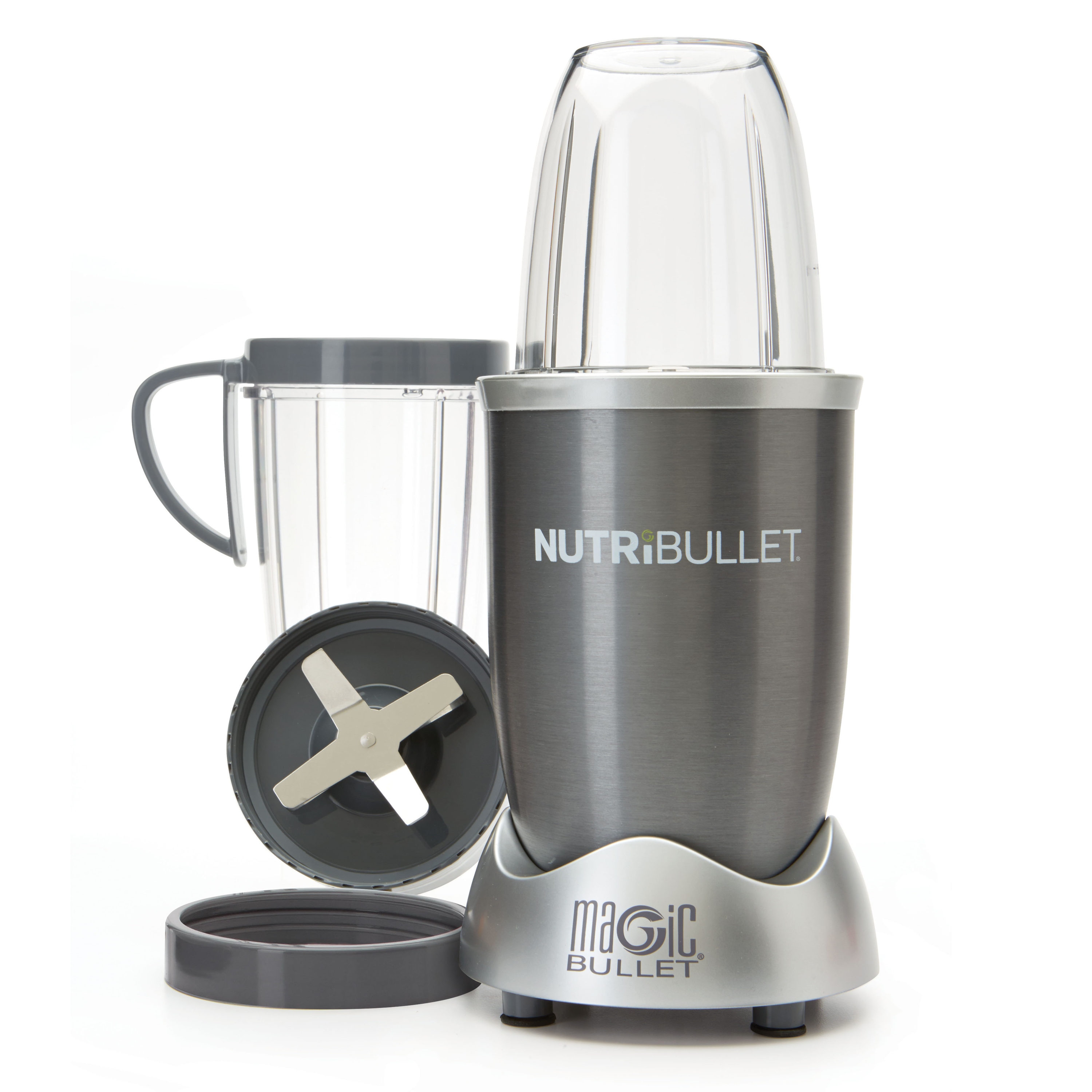 magic bullet NutriBullet 600 Blender Gray 8-Piece Set | 600-Watt Motor |  Dishwasher-Safe Jar | Personal Blender