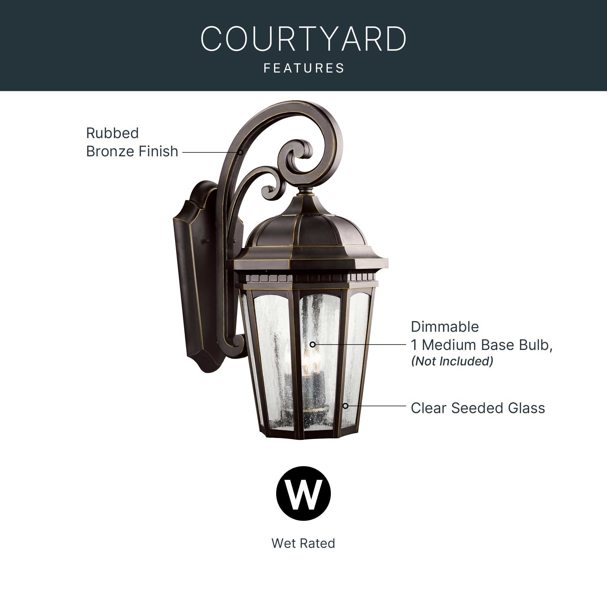 Kichler 9034RZ Outdoor-Wall-Lighting - View #3