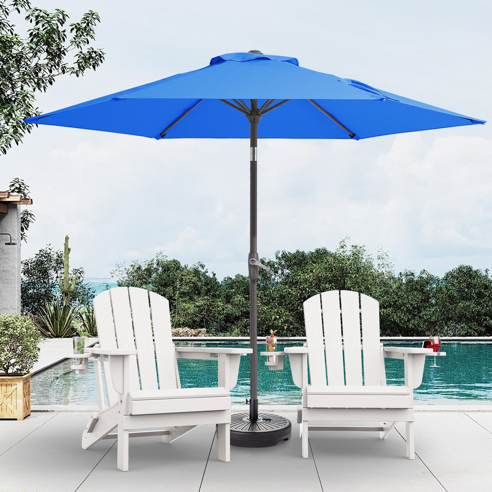custom led patio umbrellas High Quality Custom Solar Led Patio Umbrella Outdoor Parasol Large Roman  Umbrella with logo