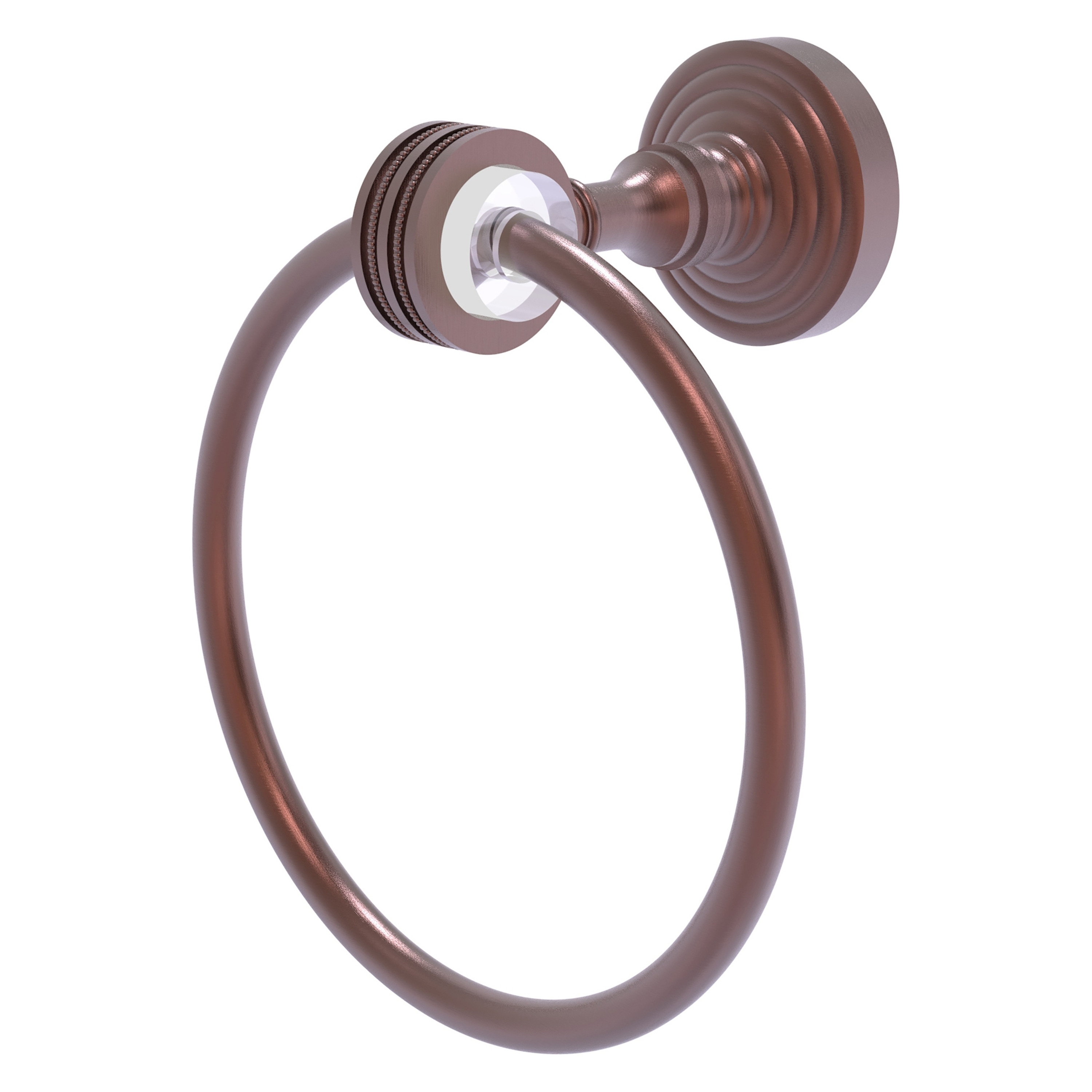 Allied Brass PG-16D-CA Pacific Grove Antique Copper Wall mount Single Towel Ring