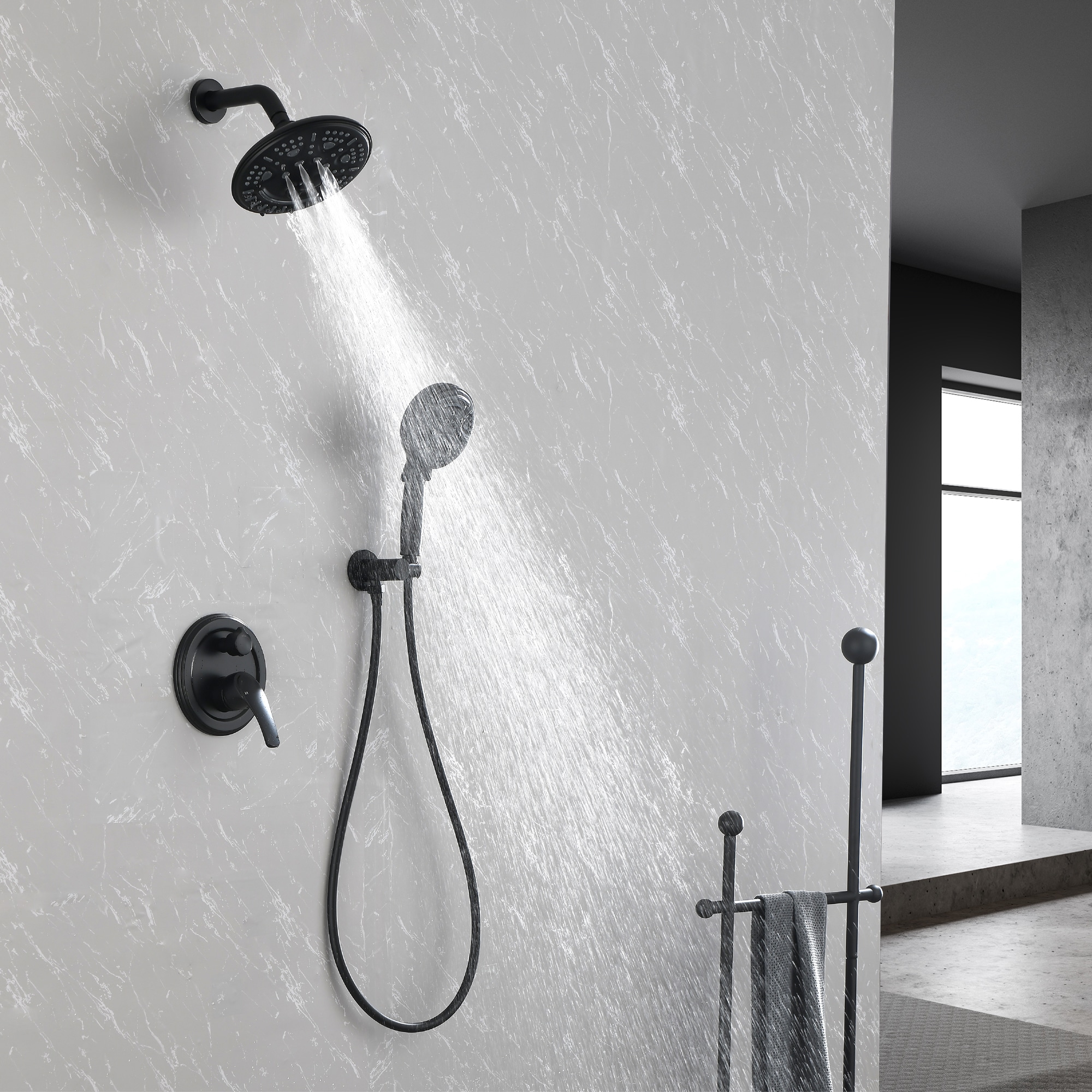 WELLFOR FH75010-C Showerhead-Bar-Panels - View #2