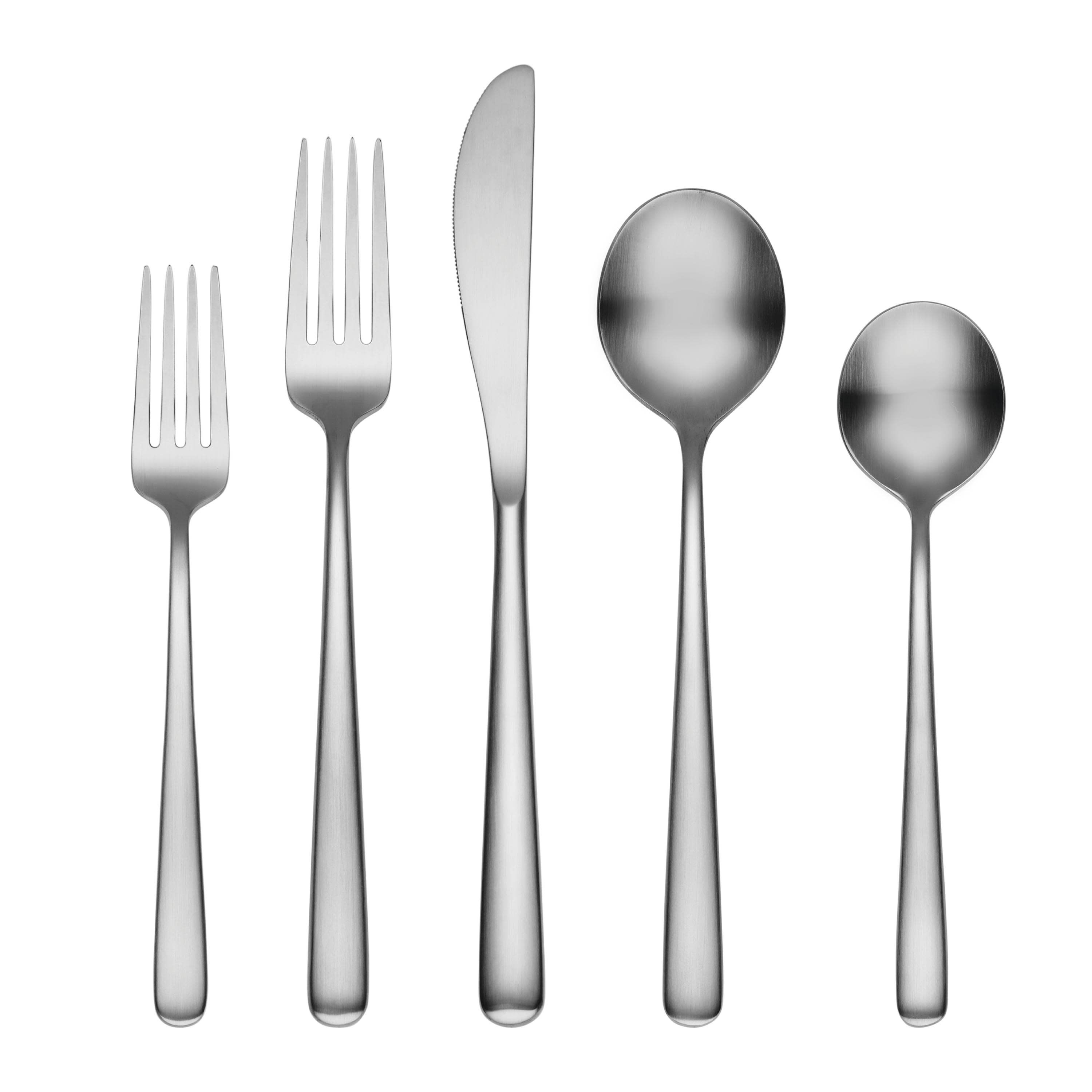 Cambridge 305720CNB12DS Lorenn Satin 20 -Pieces Brushed Modern Flatware