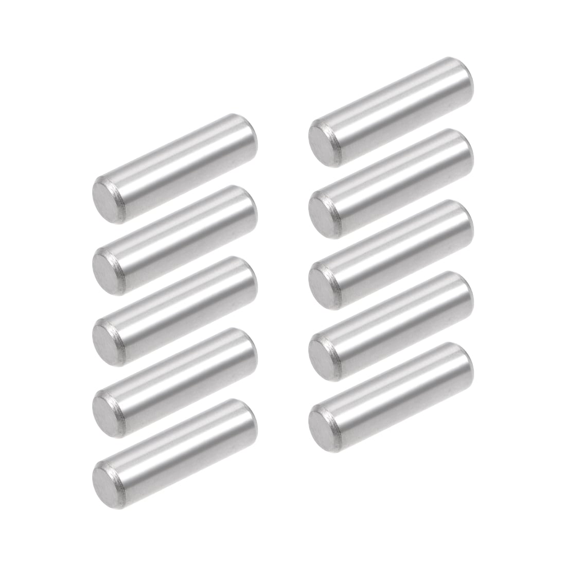 Unique Bargains 10pcs 6mm x 20mm Dowel Pin 304 Stainless Steel Pegs Support Shelves Silver Tone