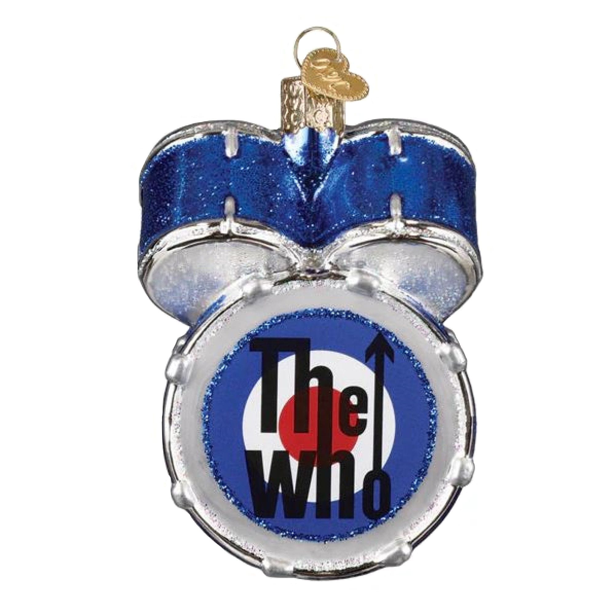 Old World Christmas 729343381019 Blown Glass Ornament for Christmas Tree - The Who Drum Set
