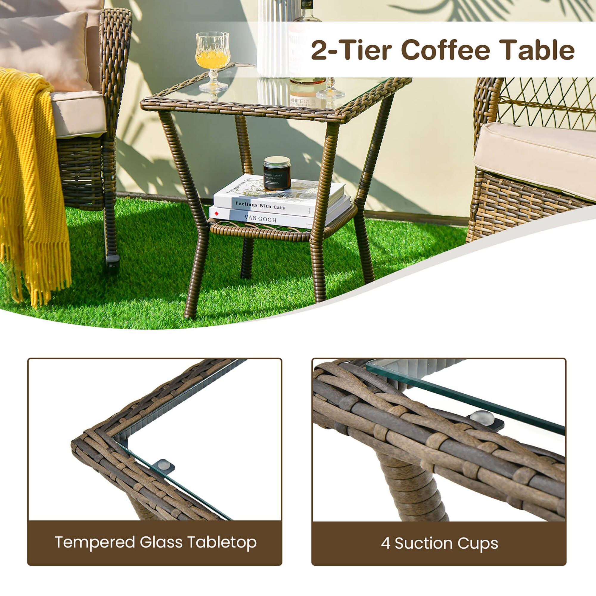 Forclover HYFL-976MS Patio-Conversation-Sets - View #8