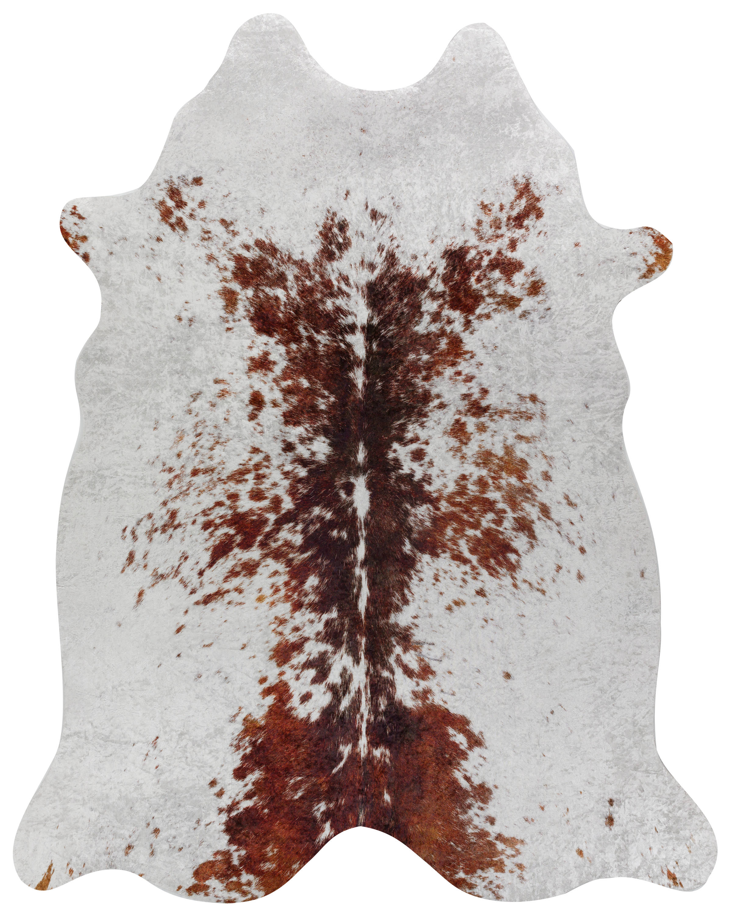 Addison Rugs ACH34RU5X8 Cheyenne 5 X 7 Faux Fur Rust Irregular Indoor Animal Print Lodge Area Rug