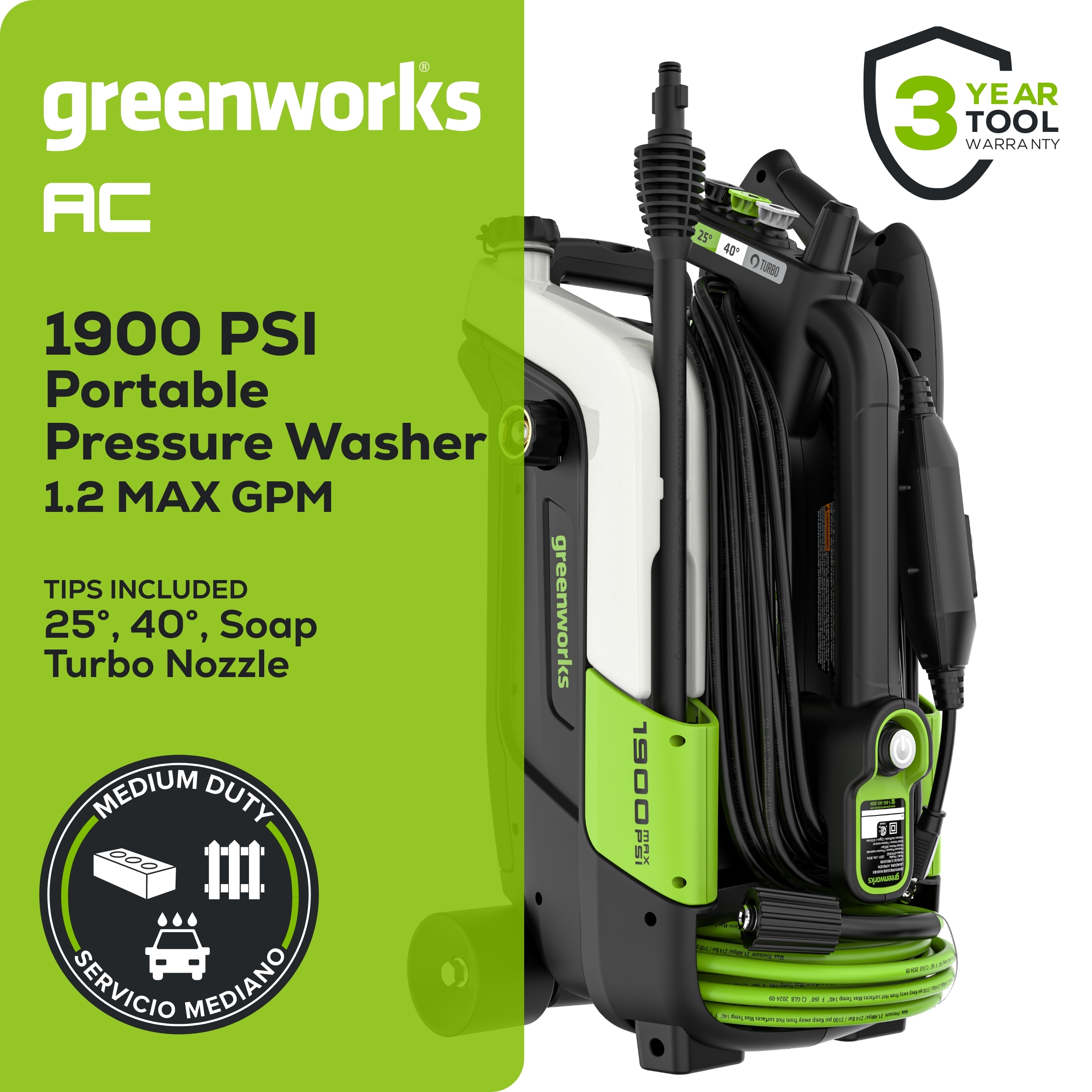Greenworks GPW1902 Gas-Pressurewashers - View #3