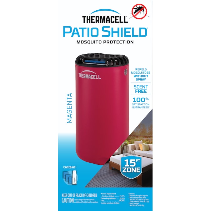 Thermacell Mini Patio Shield Magenta Mosquito RepellerHome & Perimeter Outdoor Device