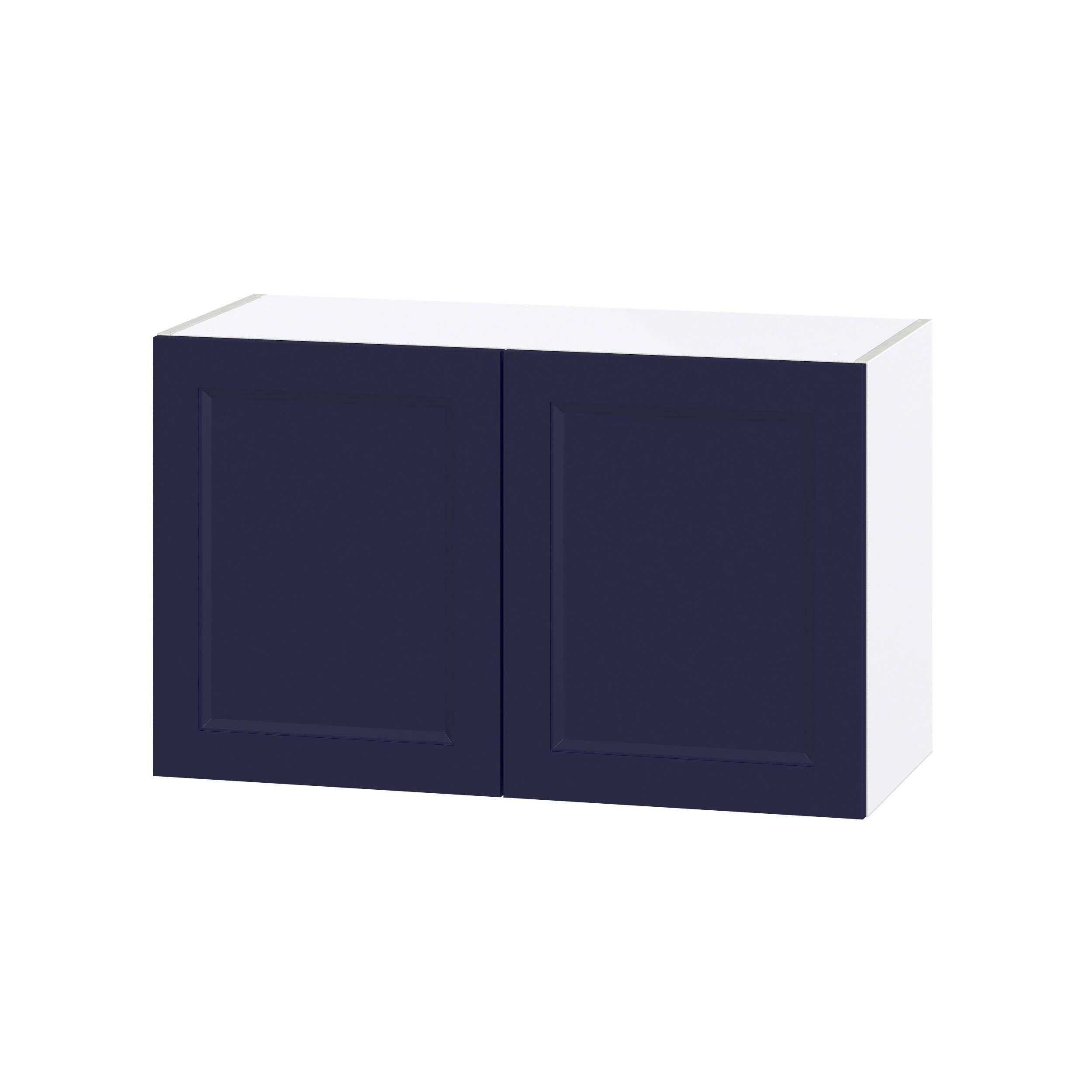 Hugo&Borg Lorette 33-in W x 30-in H x 14-in D Navy Blue Wall Fully Assembled Cabinet (Recessed Panel Shaker Door Style)