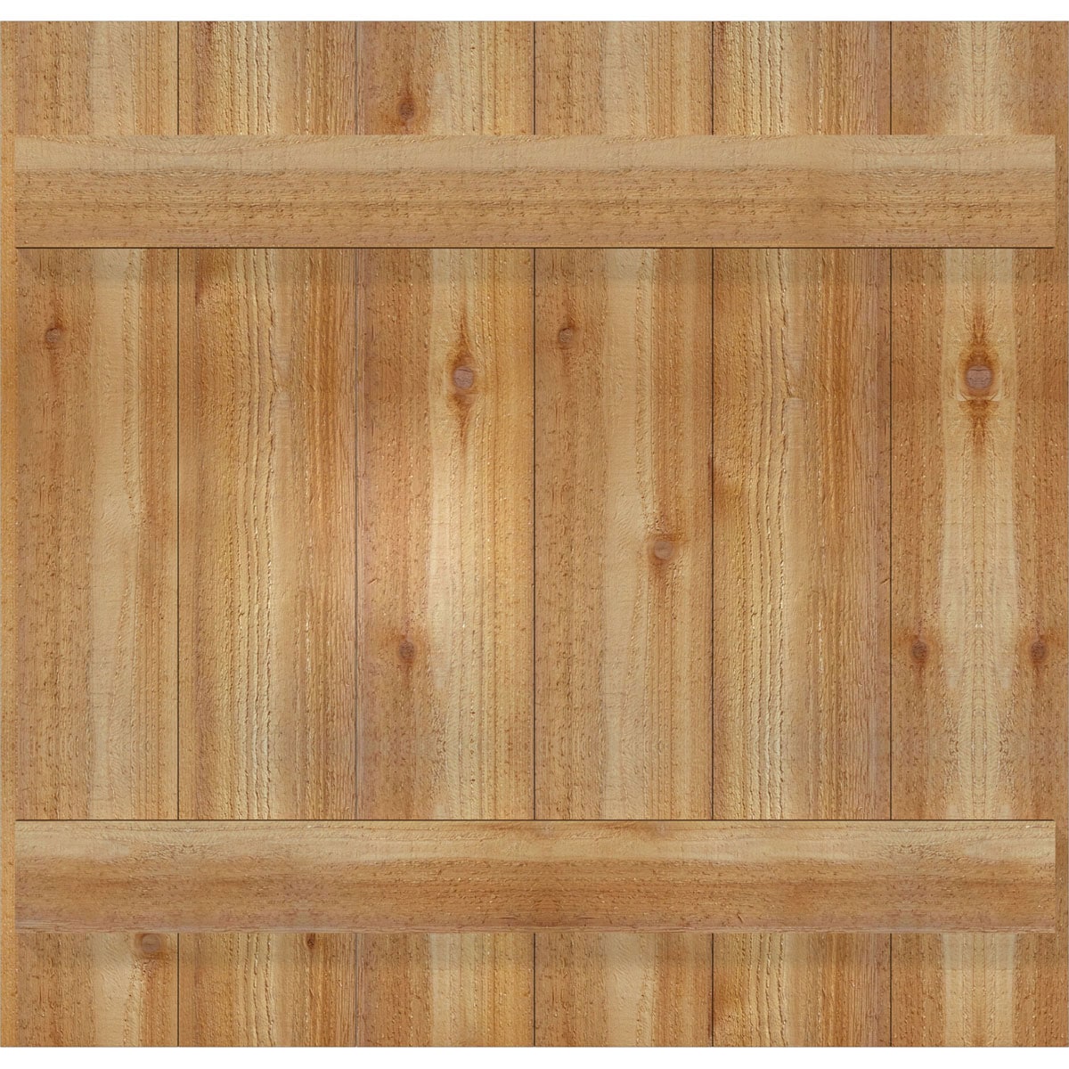 Ekena Millwork RBJ06S32X031RWR 32.25-in W x 31-in H Unfinished Paintable/Stainable Board and batten Wood Exterior Shutters ( 2 -Pack )