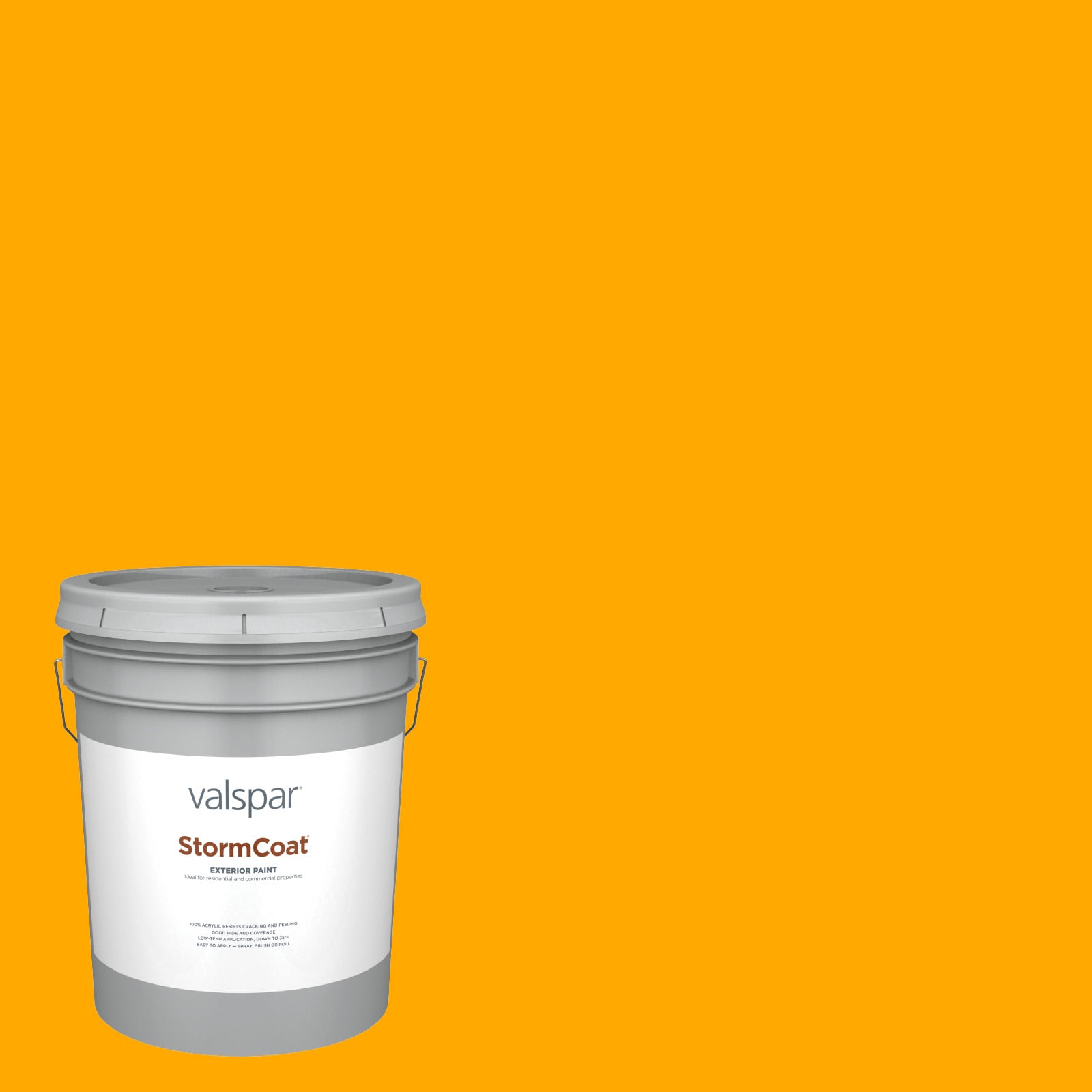Valspar 3001-1A-148837 Storm Coat Semi-gloss Orange Glow 3001-1A Latex Exterior ( 5-gallon )