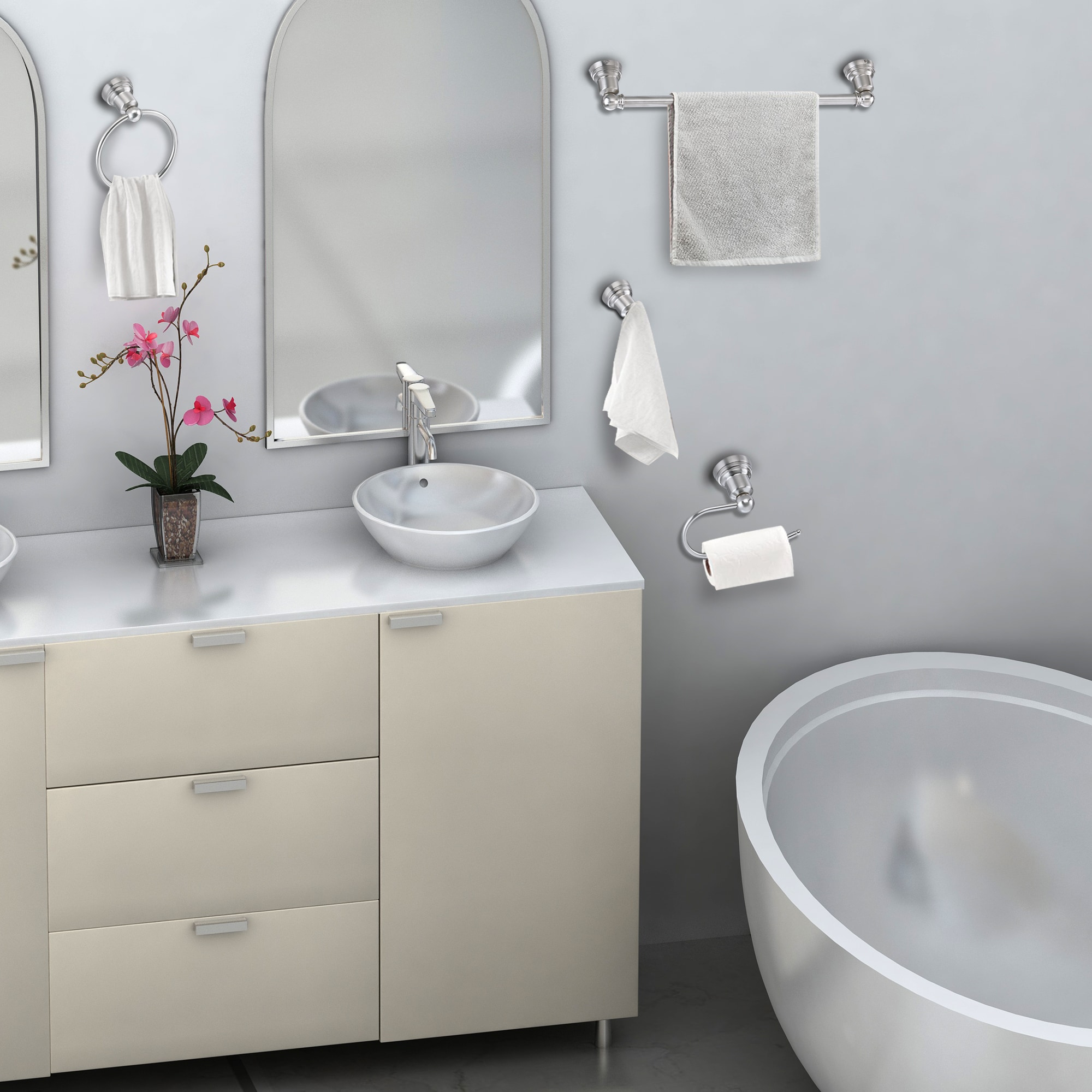 FAYMART LIGHTING FLB71113-BN Decorative-Bath-Hardware-Kits - View #8