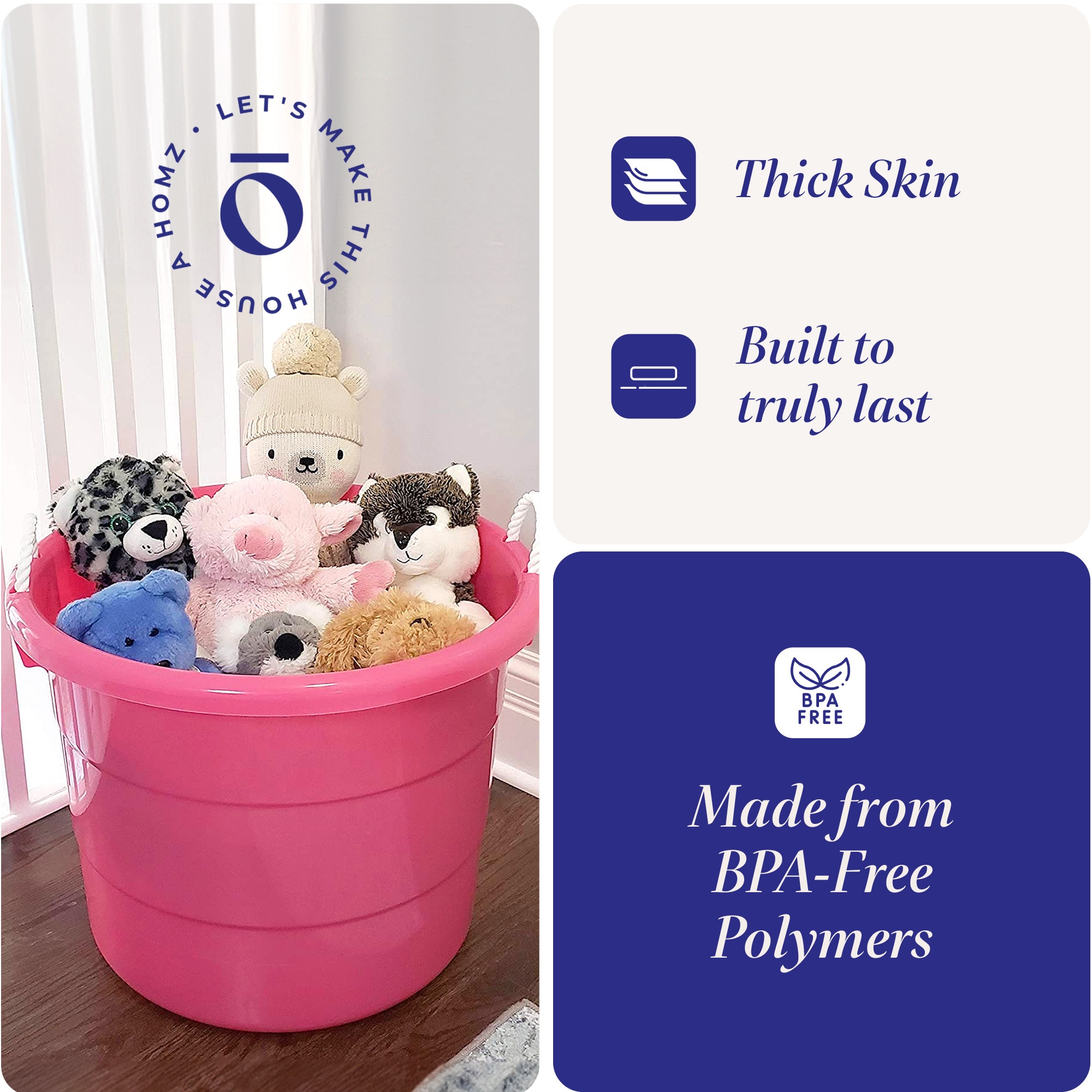 Homz Products 244751 Bins-Baskets - View #3
