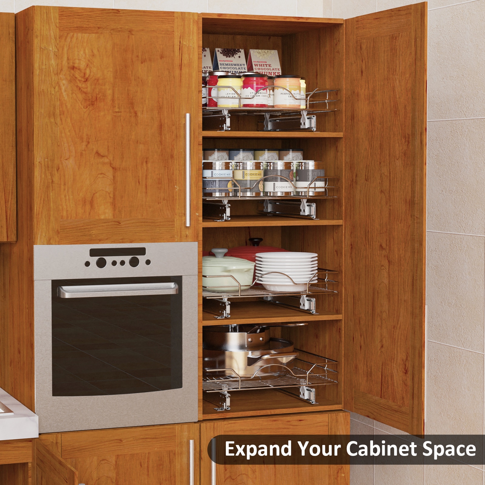 HomLux LW-421111 Pull-Out-Cabinet-Baskets - View #8