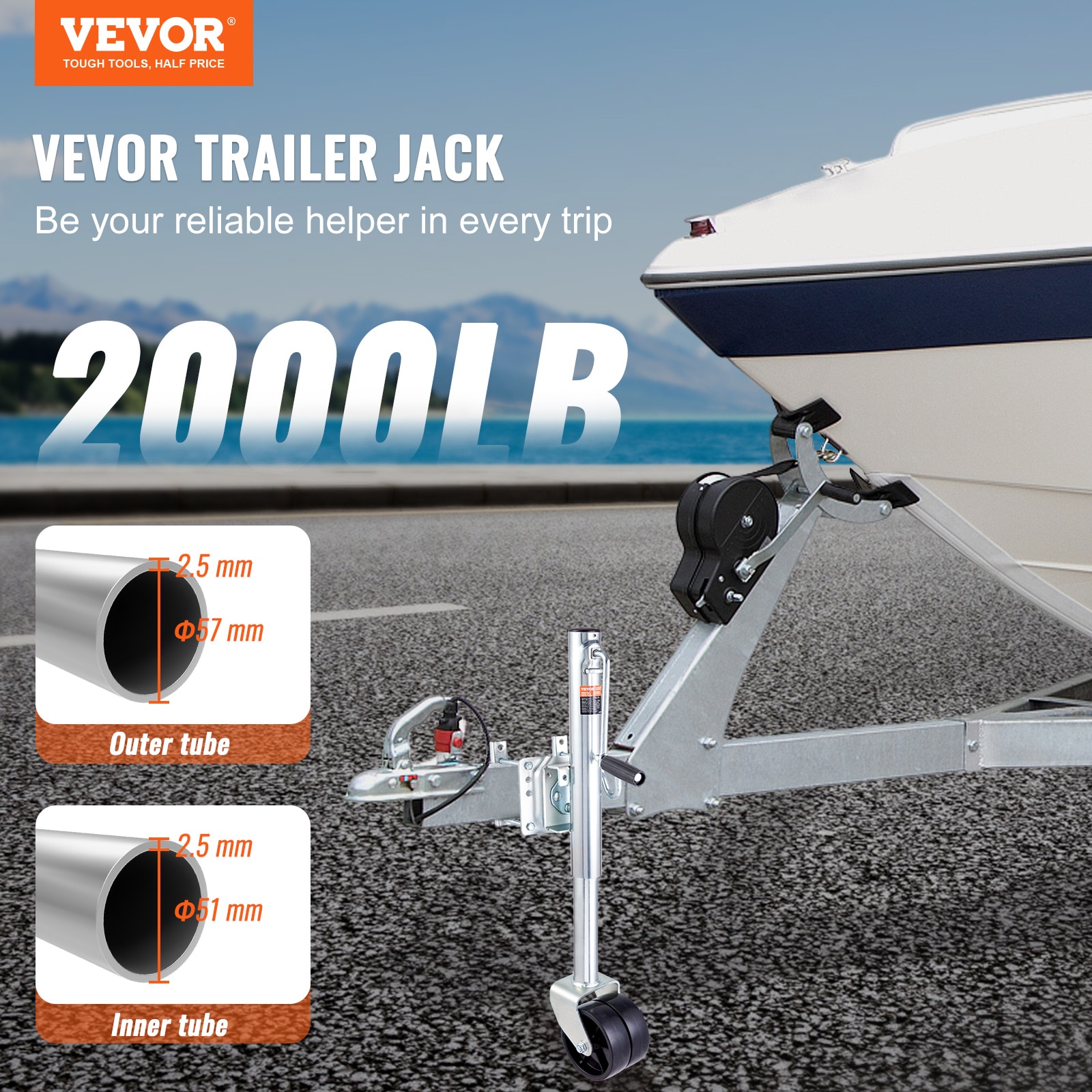 VEVOR YTTCQJ2000LBSHUK5V0 jacks - View #3