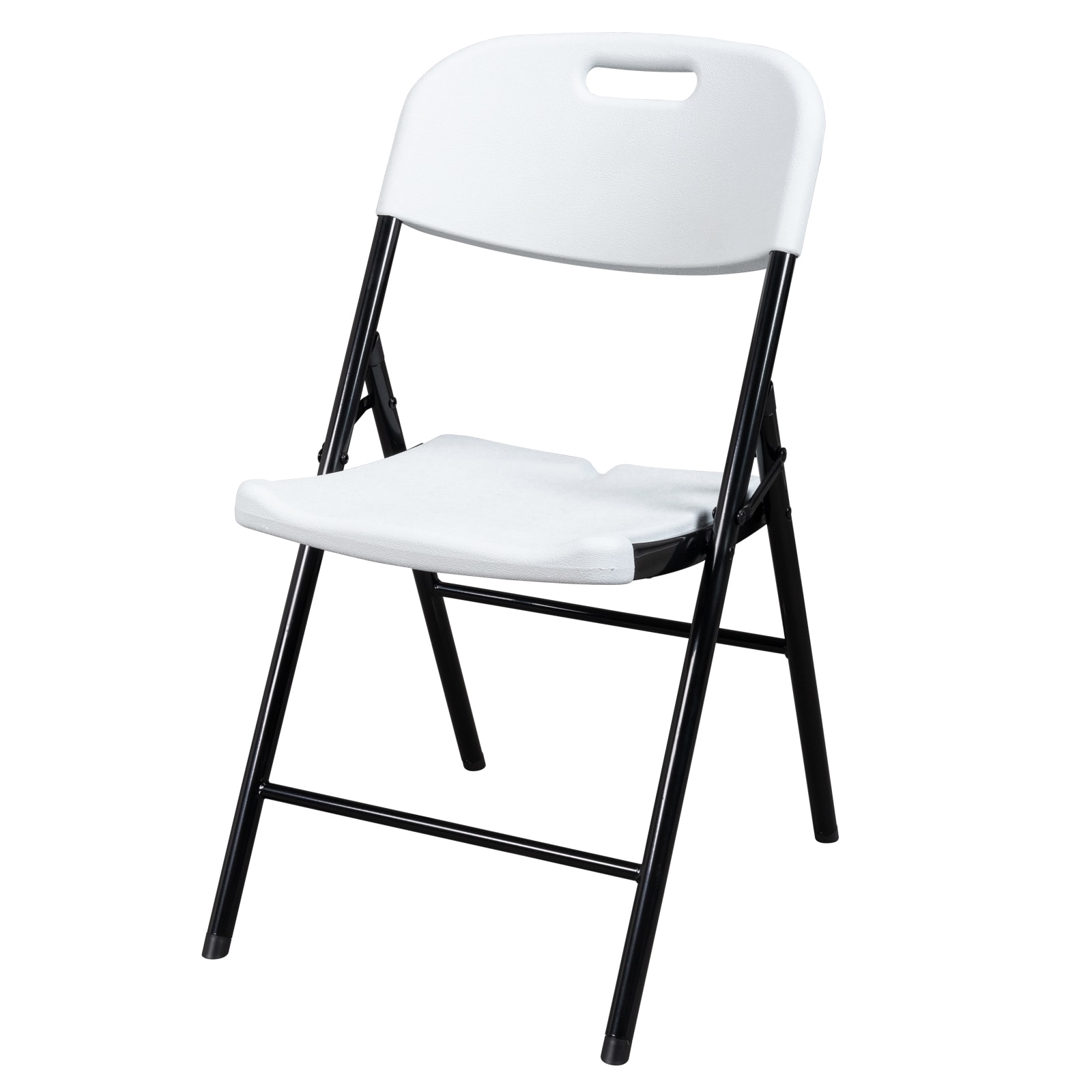 Winado LO1G56000451 4 -Pack White Residential Standard Folding Chair with Solid Seat ( Indoor or outdoor )