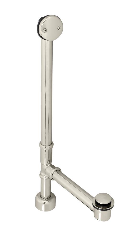 WESTBRASS D3261K-05 Tip Toe All Exposed Bath Waste- 22 In. Make-up In Polished Nickel