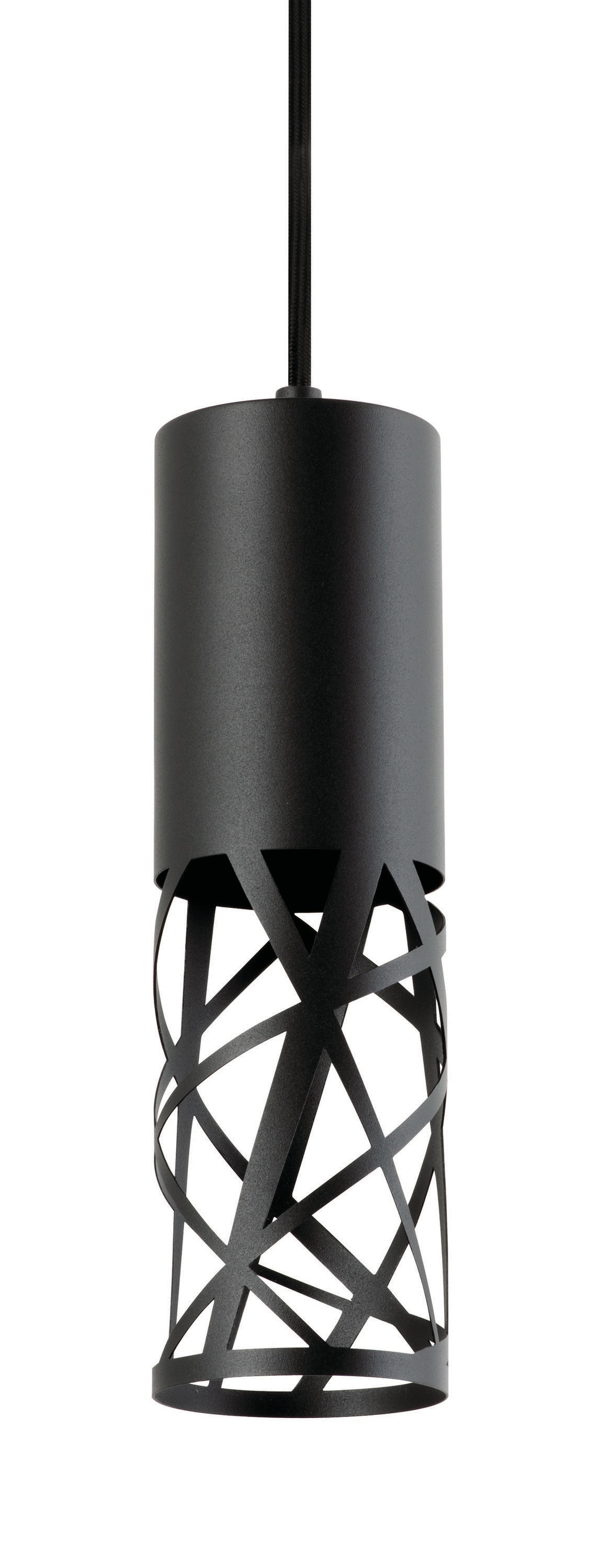 AFX BONP0407L30D2BK Boon Black Transitional Cylinder Integrated LED Mini Hanging Pendant light