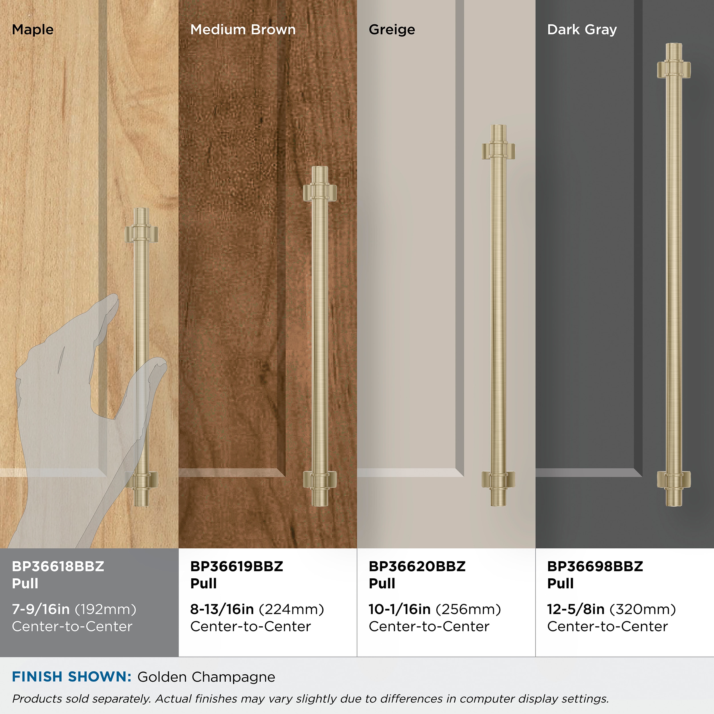 Amerock BP36618BBZ Cabinet-Pulls - View #5