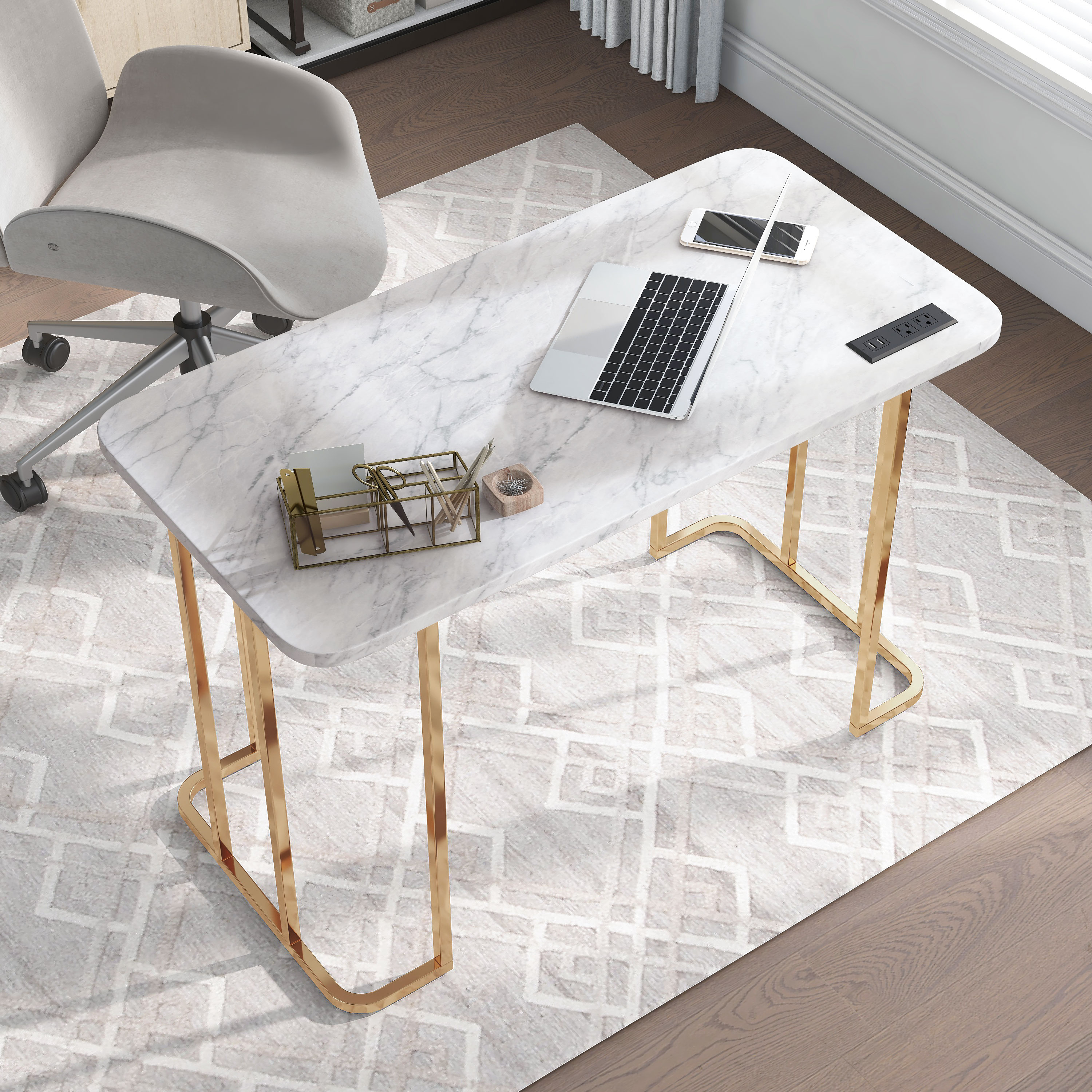 Furniture of America IDF-DK919WH desks - View #4