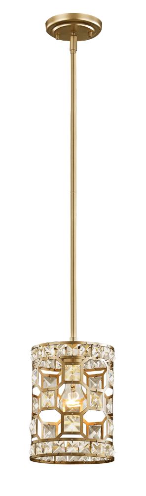 allen + roth Paris Champagne Gold Transitional Cylinder Medium (10-22 ...