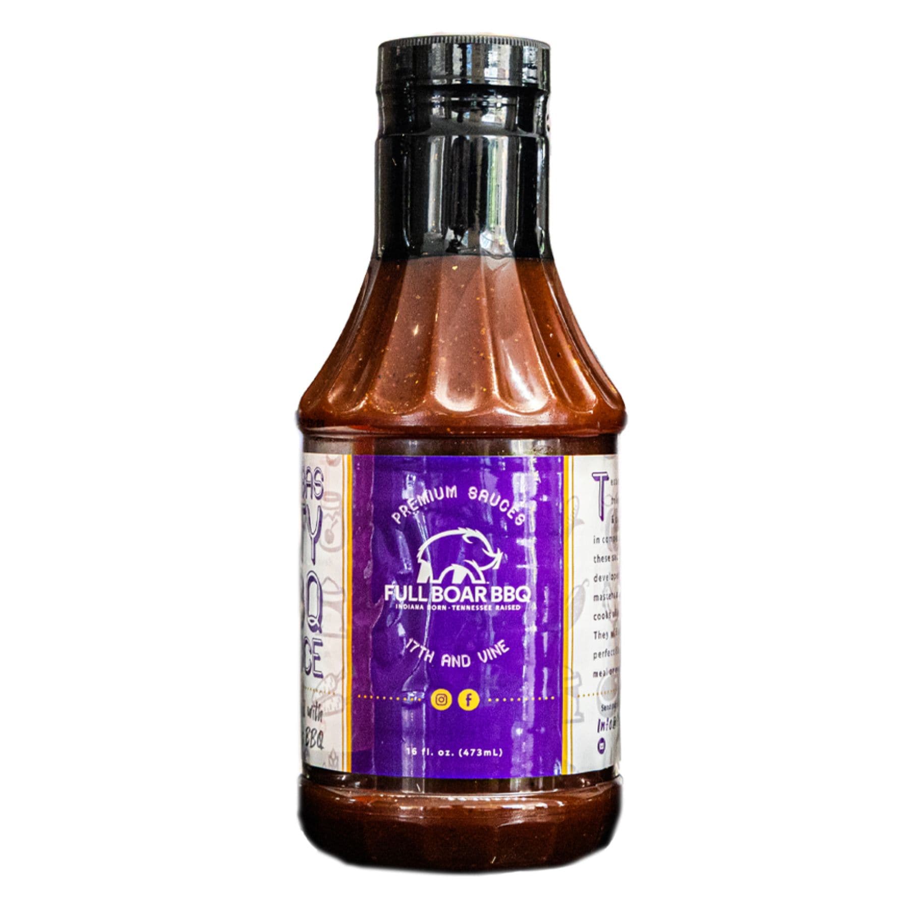 Full Boar BBQ 85487 16-oz Kansas city BBQ style BBQ sauce