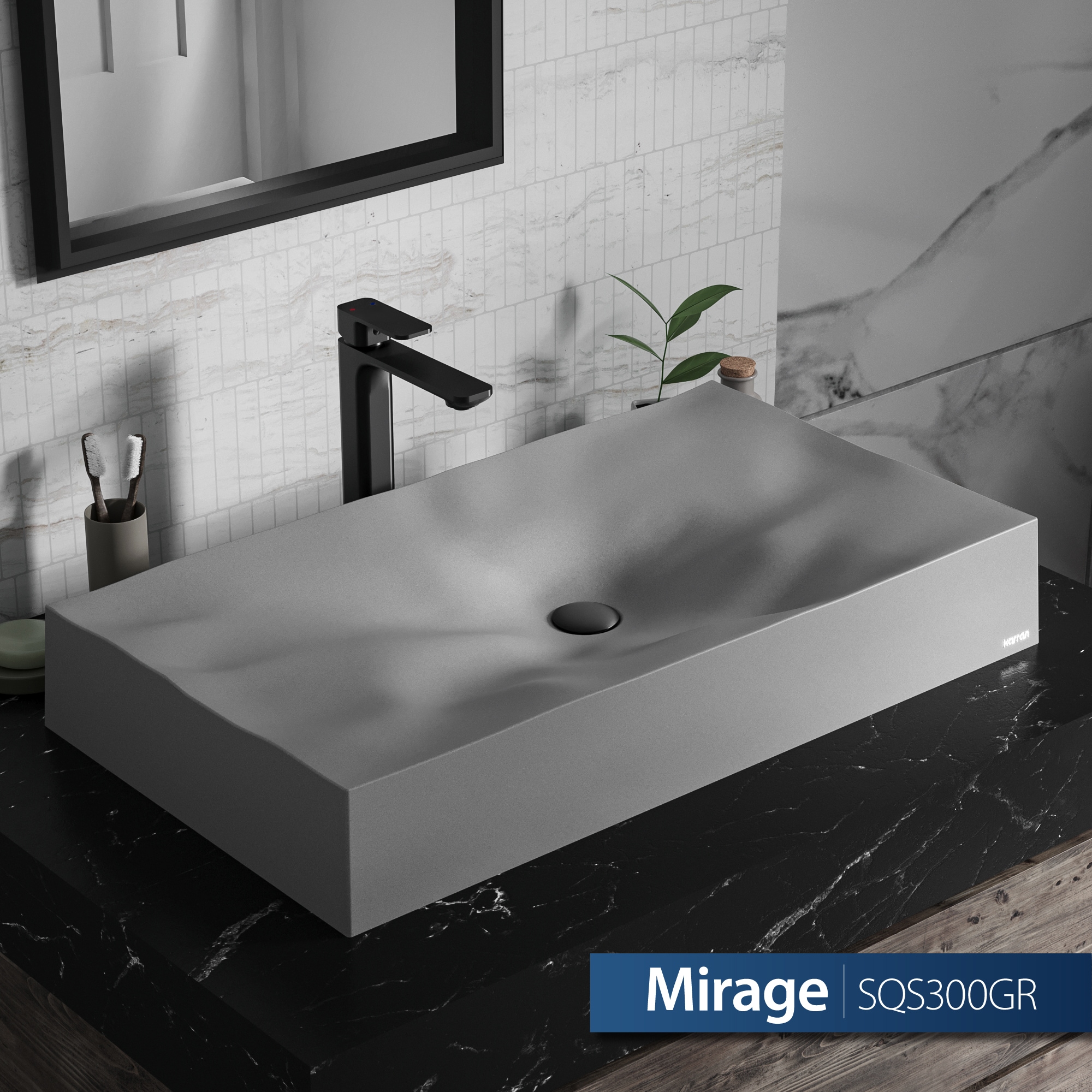 Karran SQS300GR Bath-Sink - View #2