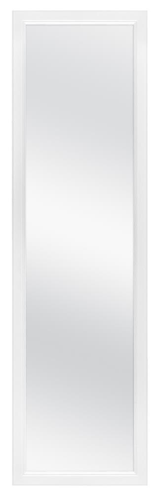 Style Selections 14.5-in W x 50.5-in H White Framed Full Length Door ...