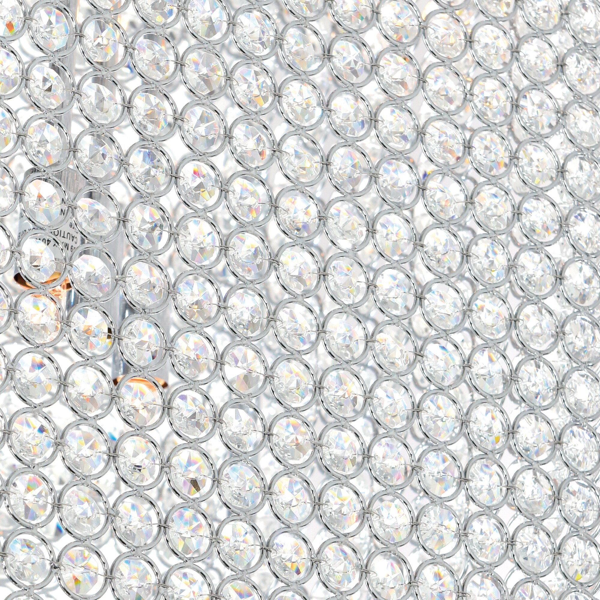 Cube 29" Chrome and Crystal 11-Light Chandelier