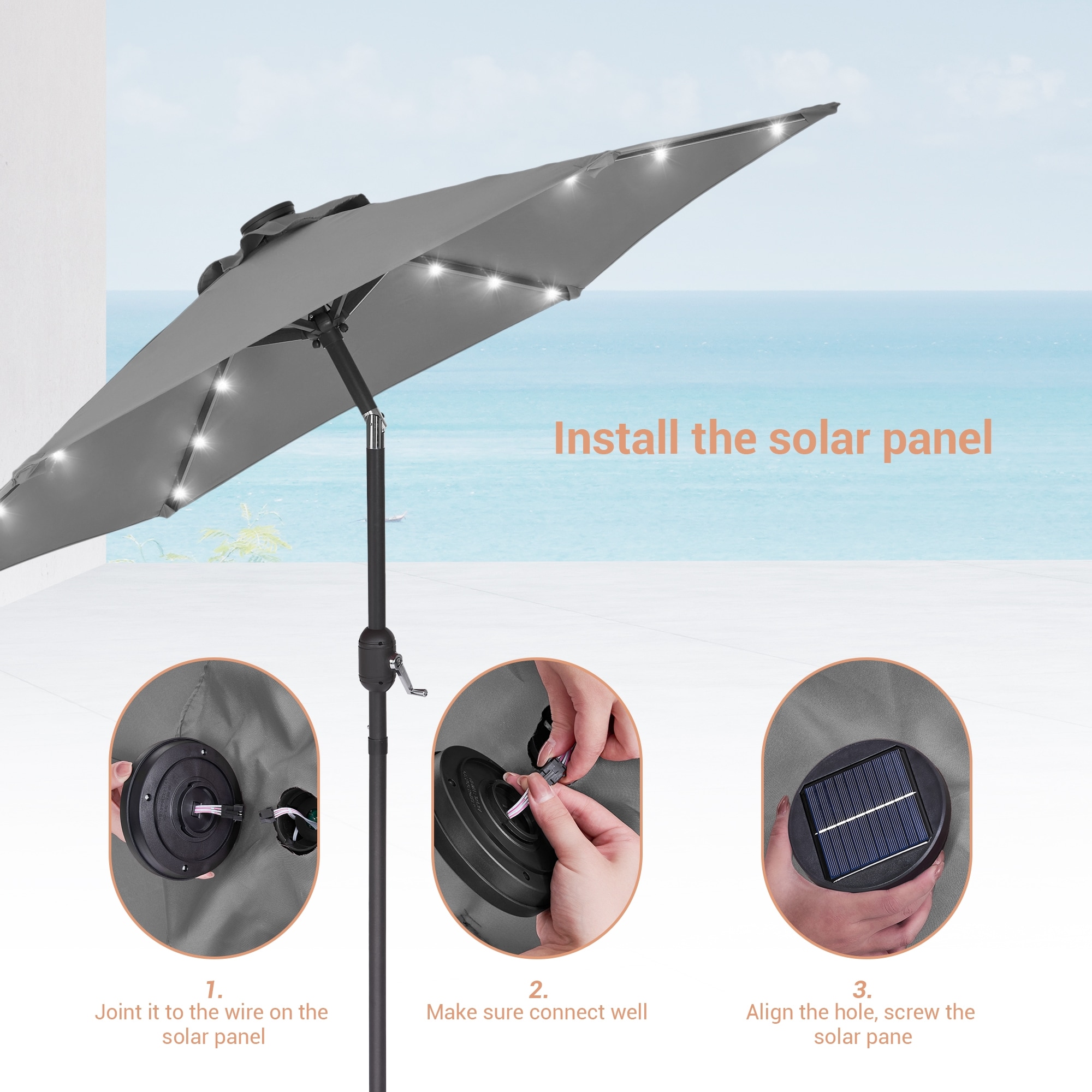 ACEGOSES LW-LED75GY Umbrellas-2 - View #2