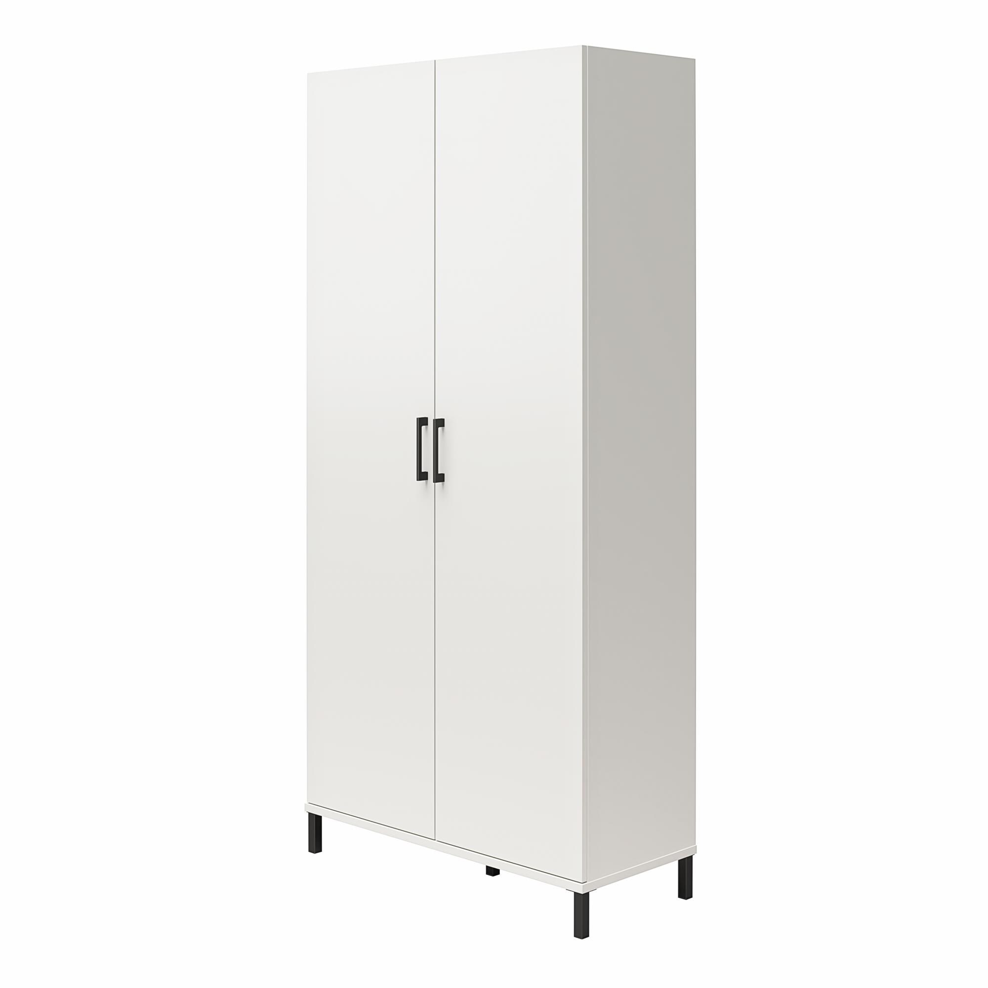 Ameriwood Home Clarkson Storage Cabinet in White 