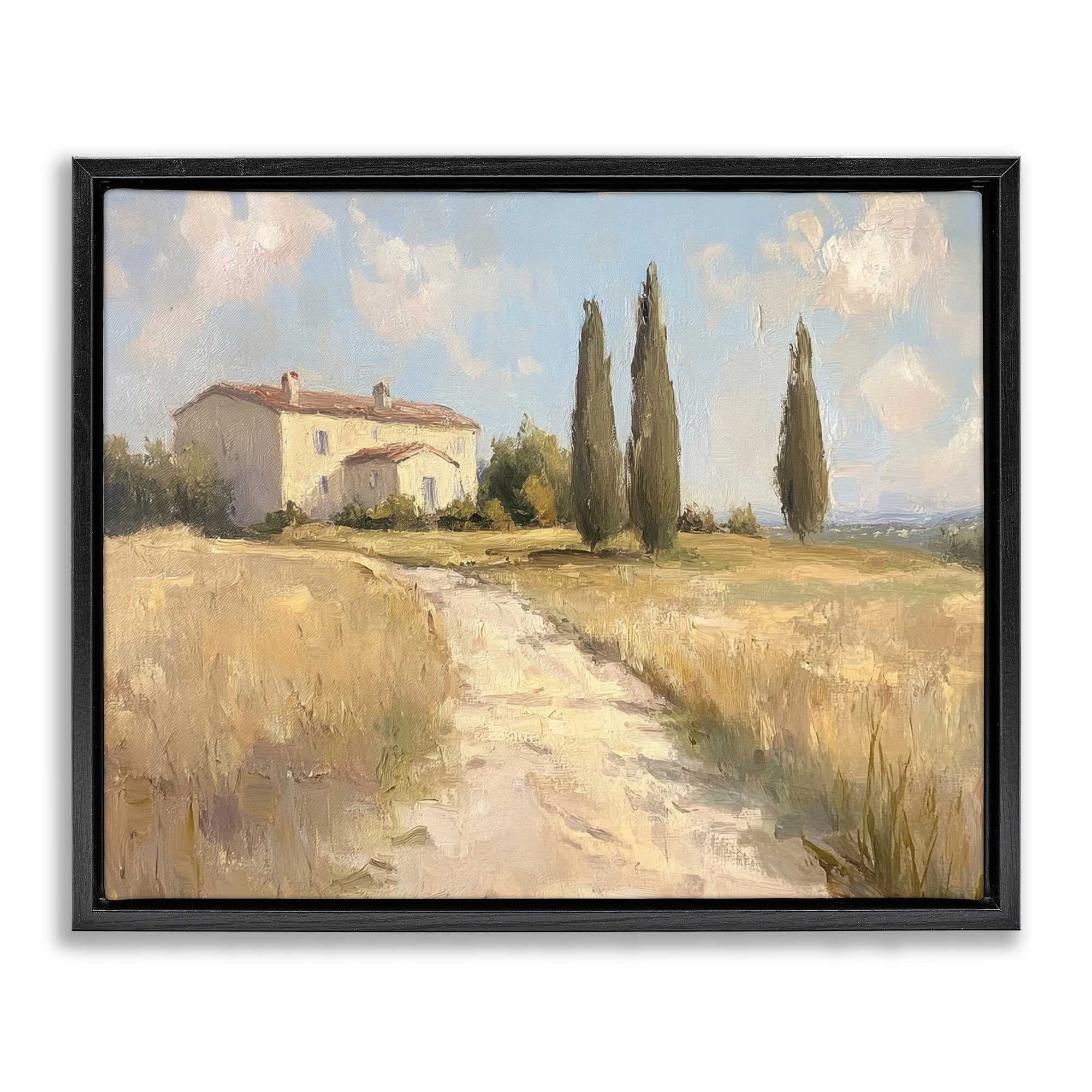 Stupell Industries BT-811-FFB-16X20 Country Villa Path Floating Frame design by Petal Prints Design