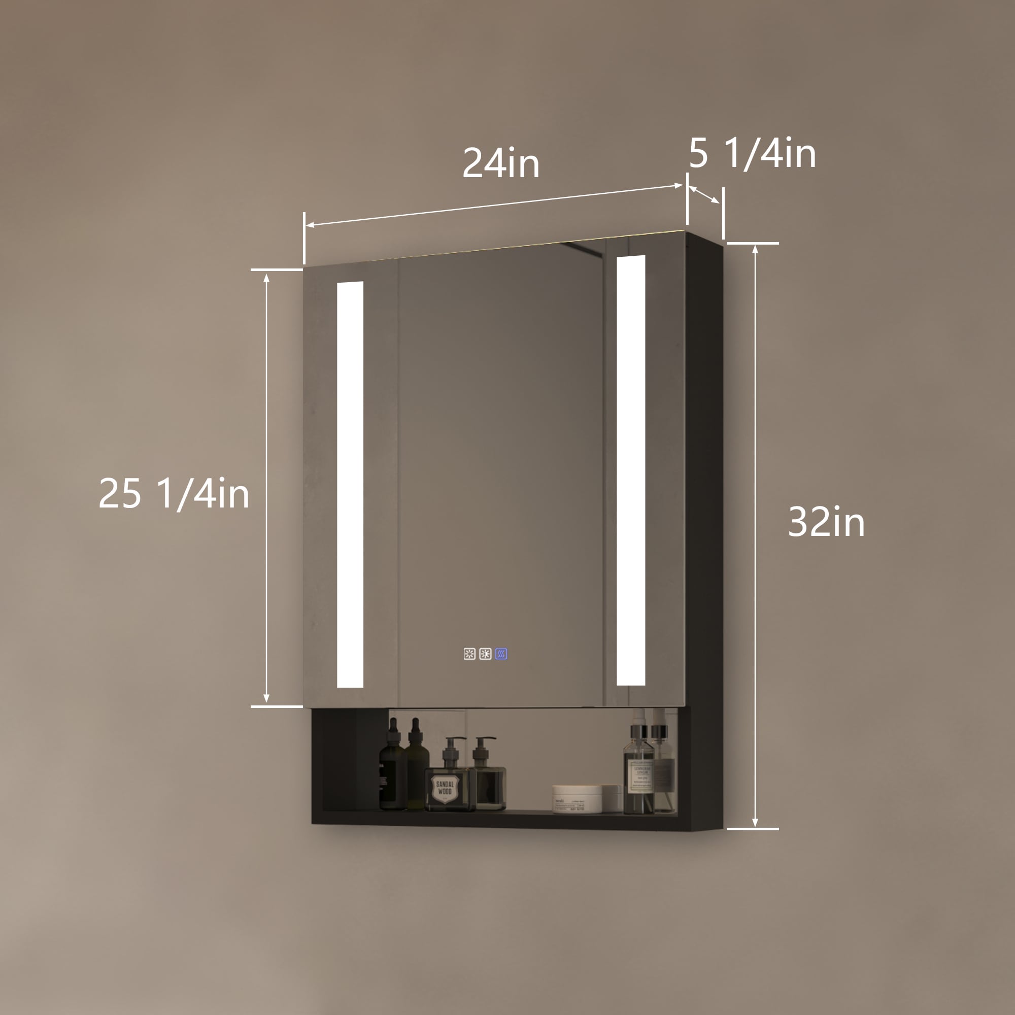 Forclover J3EX2432VRX Bathroom-Medicine-Cabinets - View #6