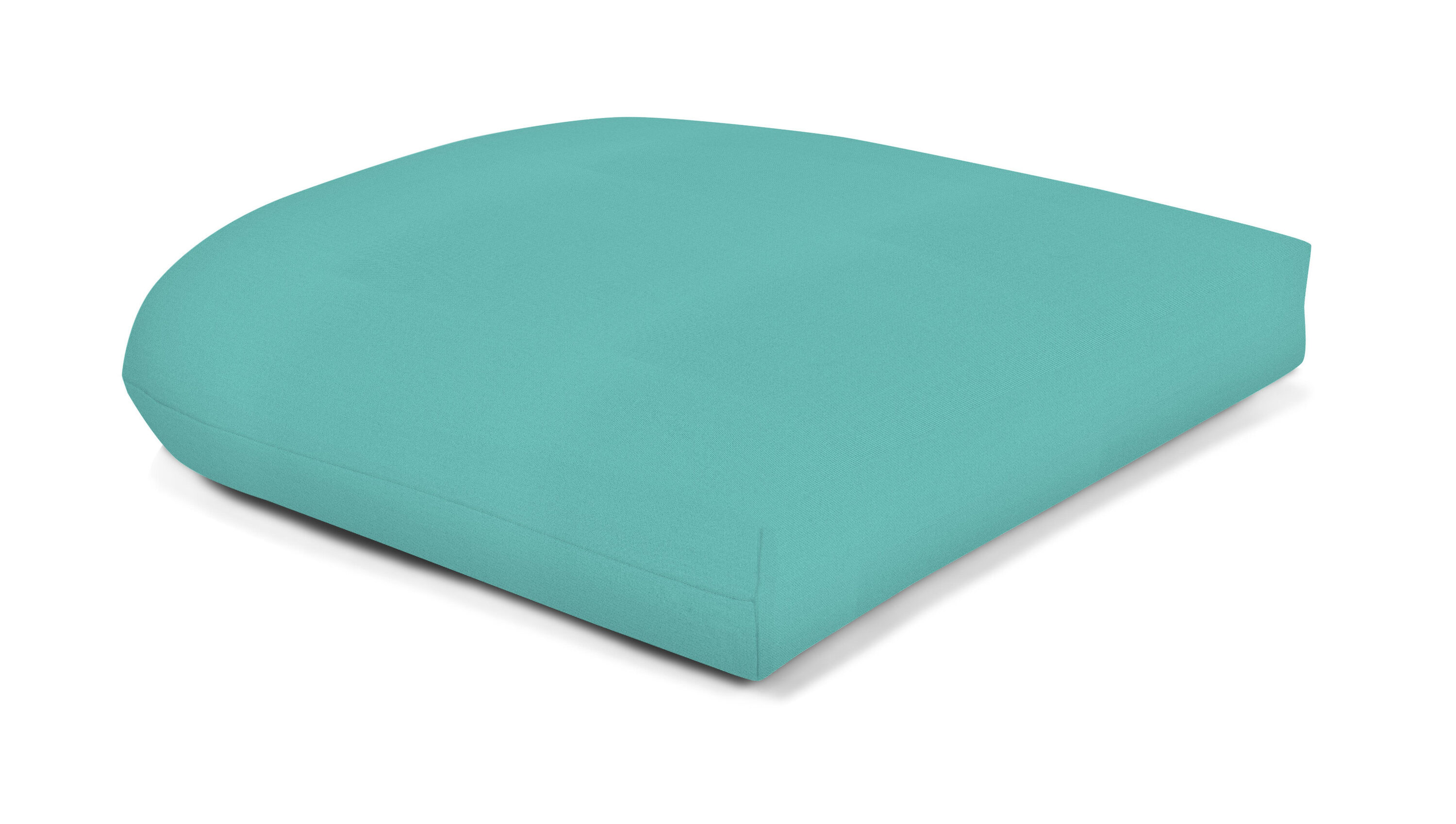 Canvas Aruba Teal Sunbrella Wicker Seat Cushion 19.5"