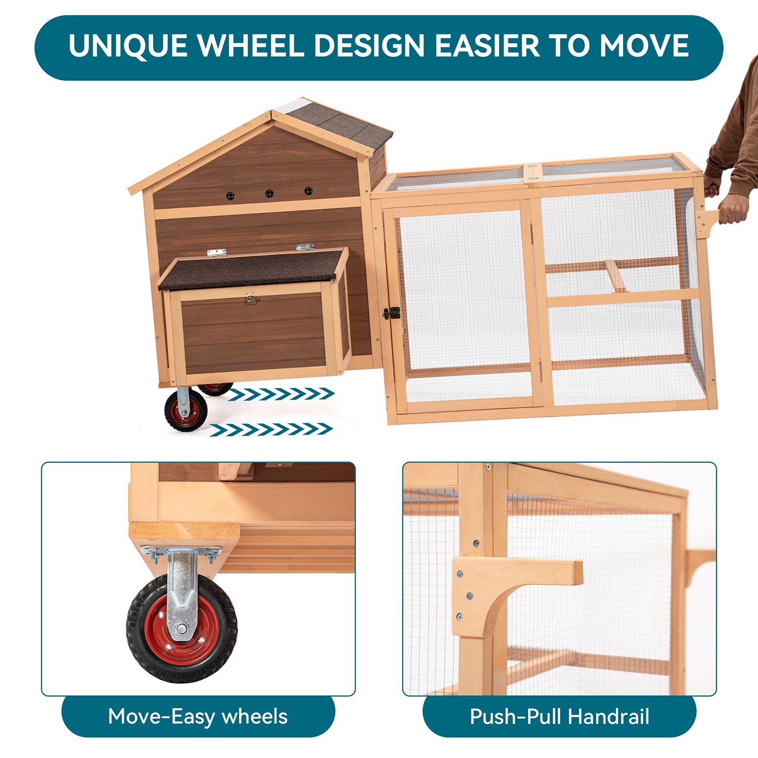 Mondawe MO-42782621 Chicken-Coops-Rabbit-Hutches - View #4