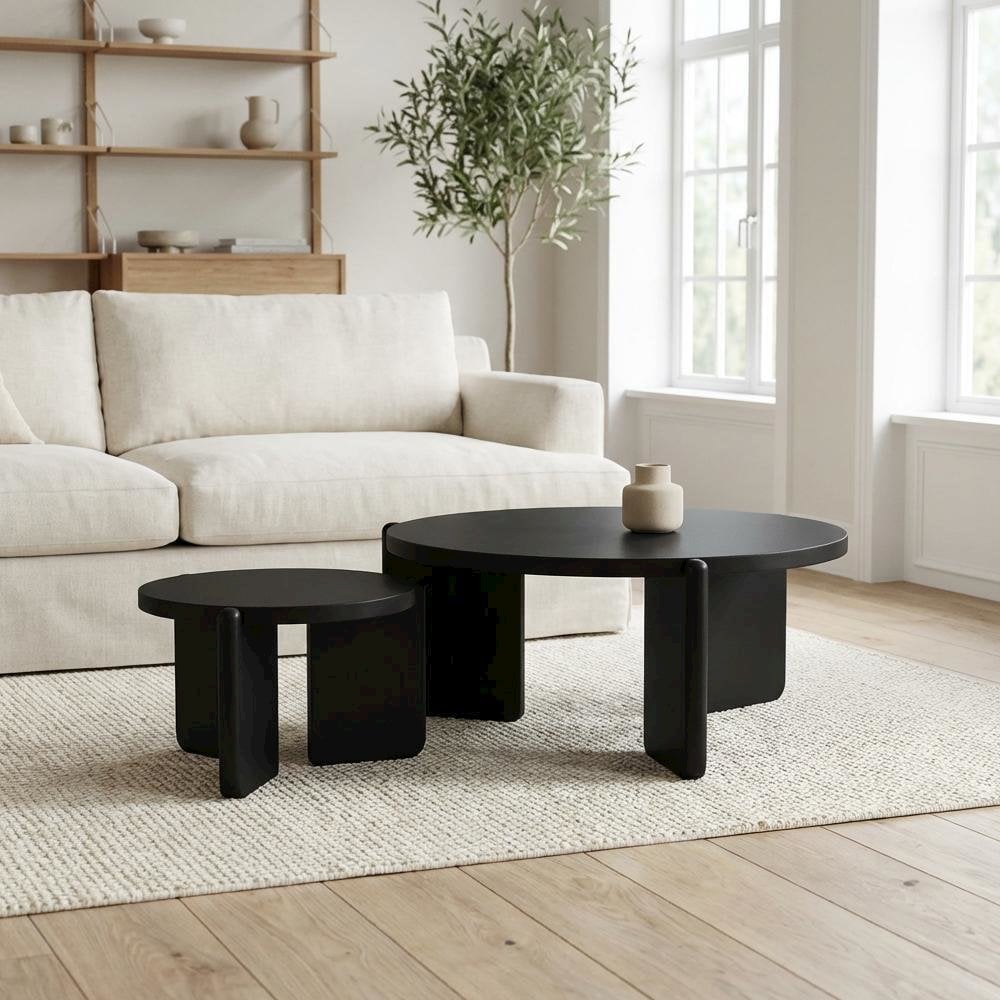 FurniFact BO3942193WHT Accent-Table-Sets - View #3