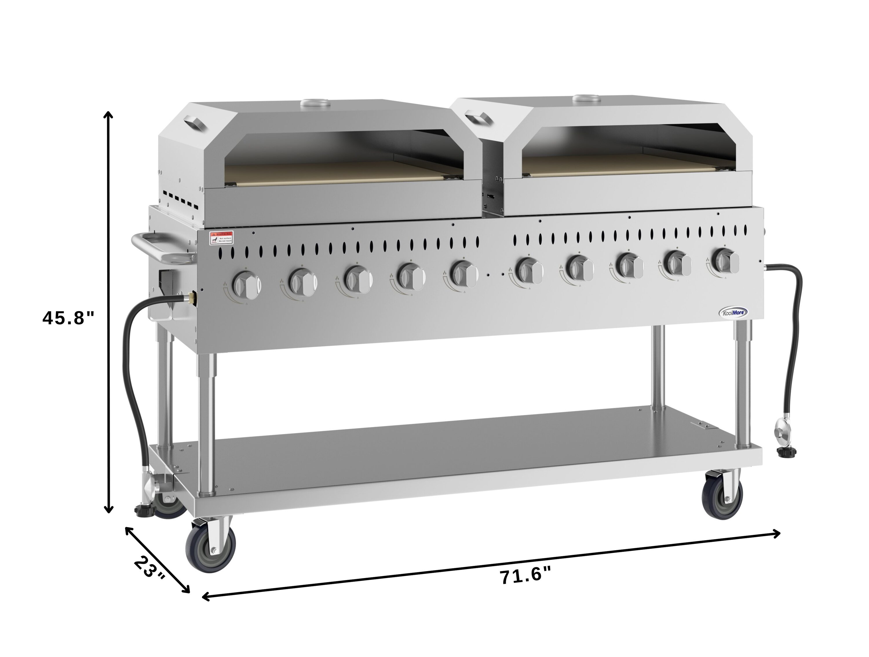 KoolMore LOW-CGKIT7-P36P36 Gas-Grill - View #7
