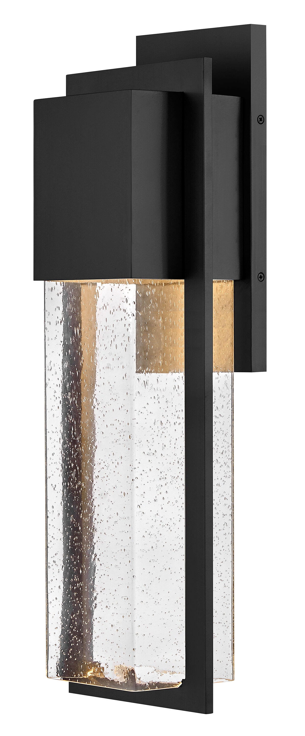 Lark 82015BK-LL Alex 1 -Light 25.5-in H Satin Black Hardwired Dark Sky Outdoor Wall Light