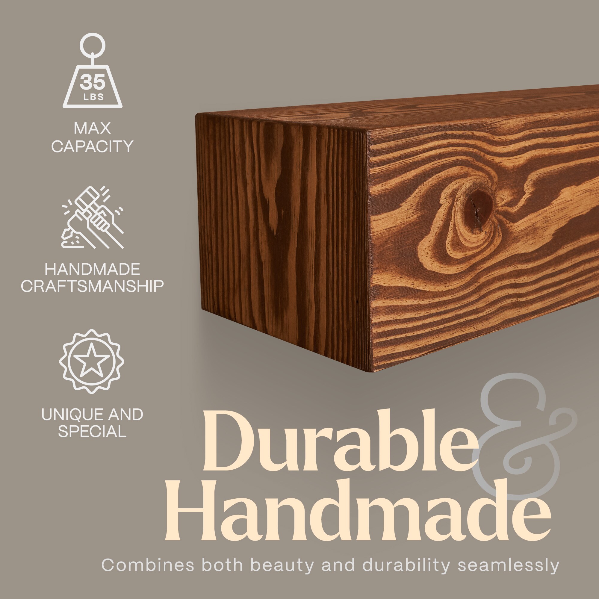 Luxe Surface Group 82 OAK AGED Mantel-Shelves - View #8