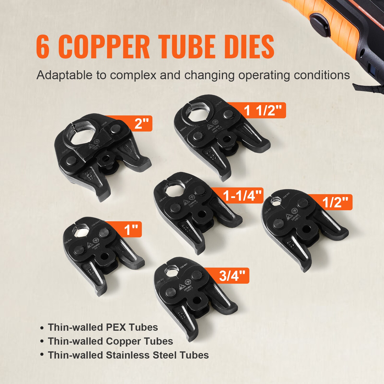 VEVOR SCWSDDSYJGJZ01749V5 Plumbing-Wrenches-Spec-Tools - View #3