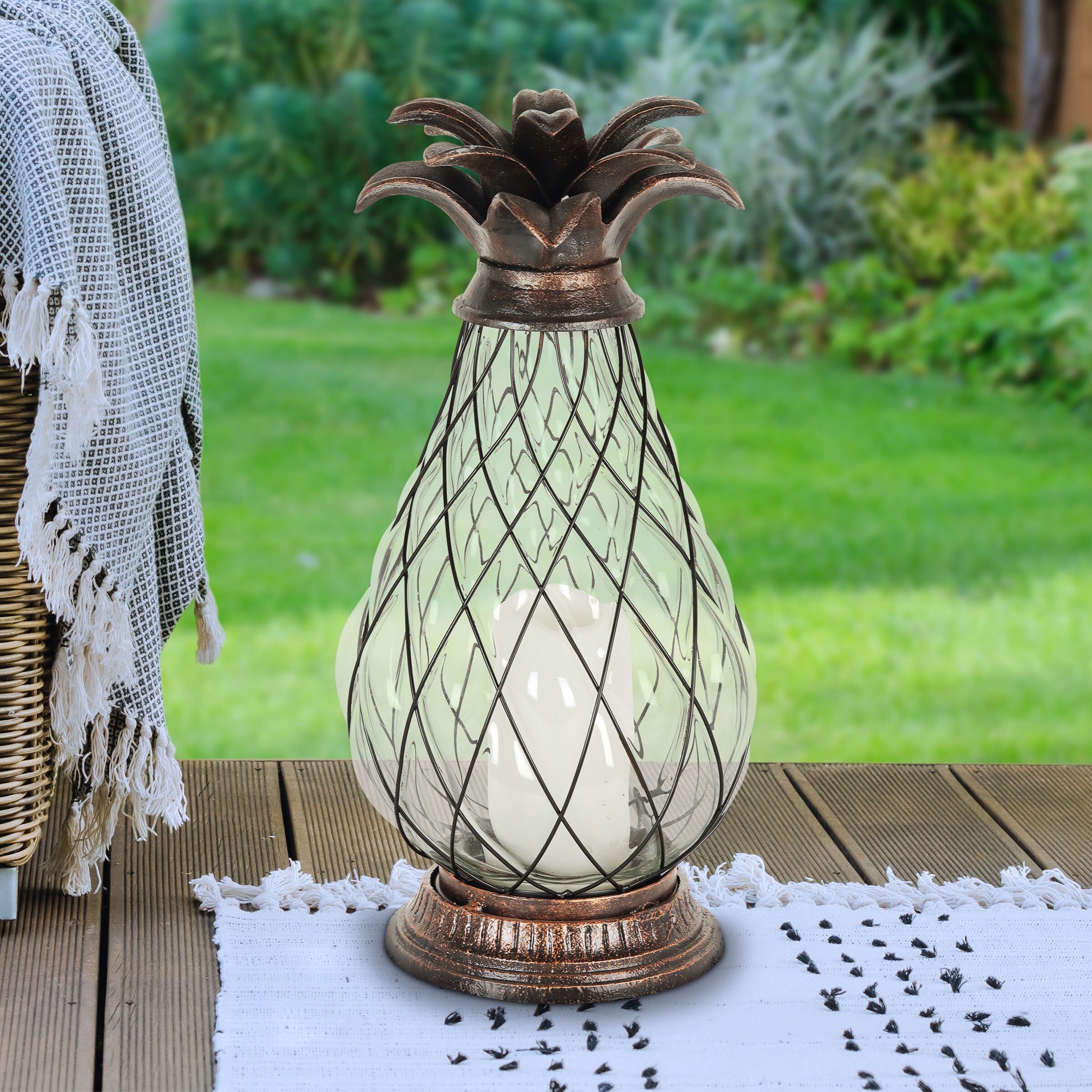 exhart pineapple lantern